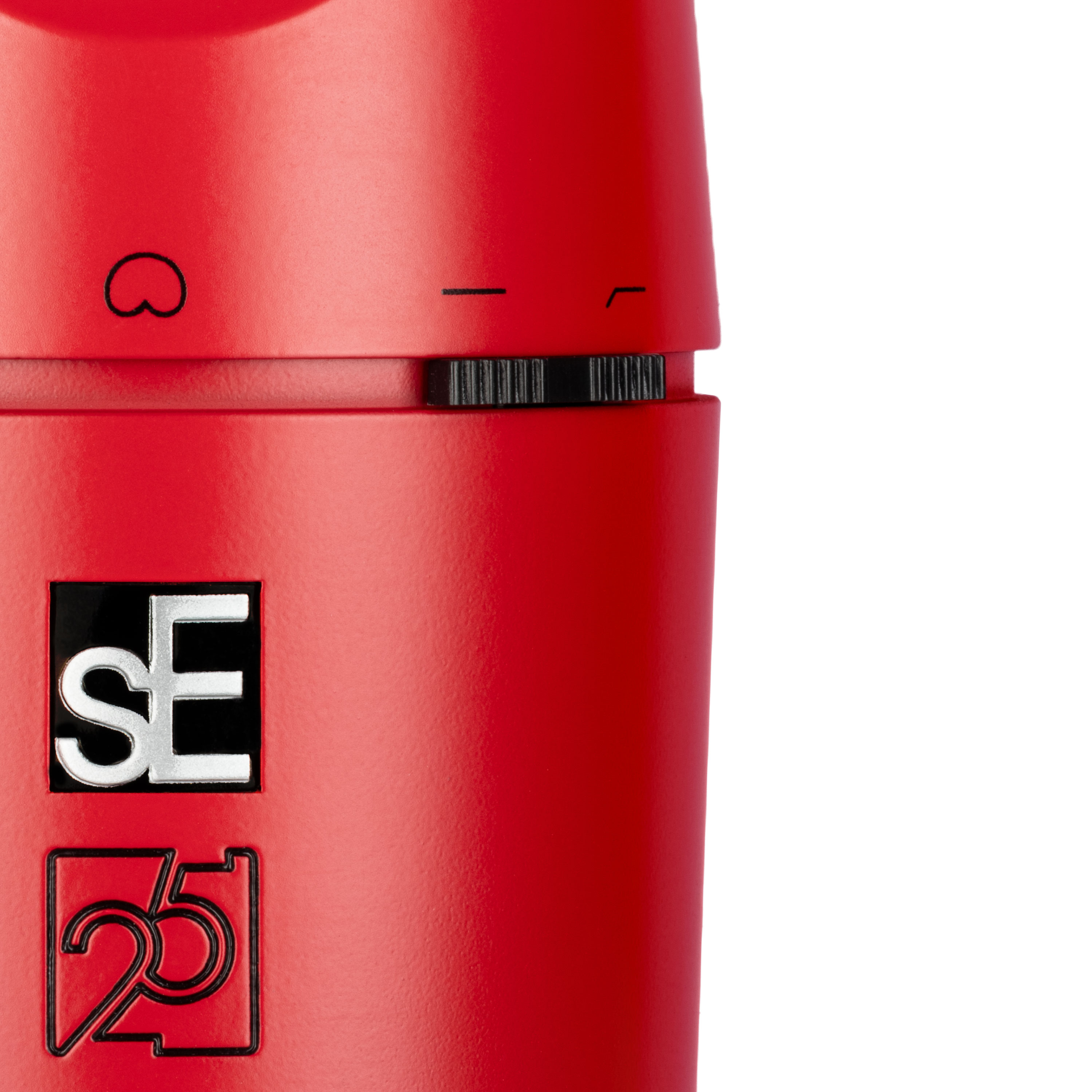 SE Electronics X1 Series Condenser Microphone with Clip, Red with Black Grille, Limited Anniversary Edition