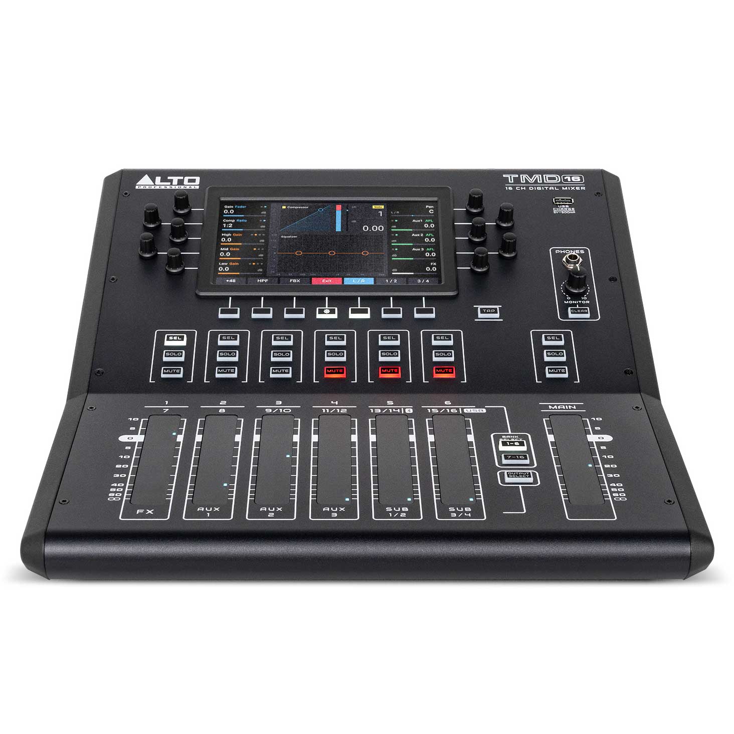 Alto TMD16 16-Channel Compact Digital Mixer with Bluetooth and USB