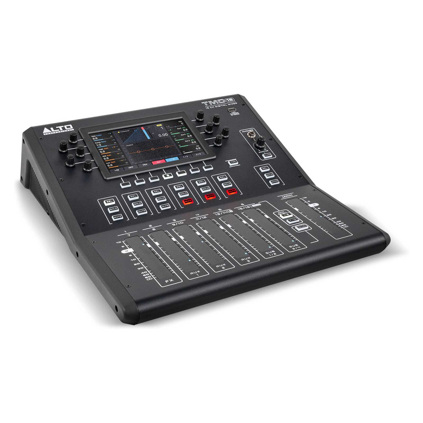 Alto TMD16 16-Channel Compact Digital Mixer with Bluetooth and USB