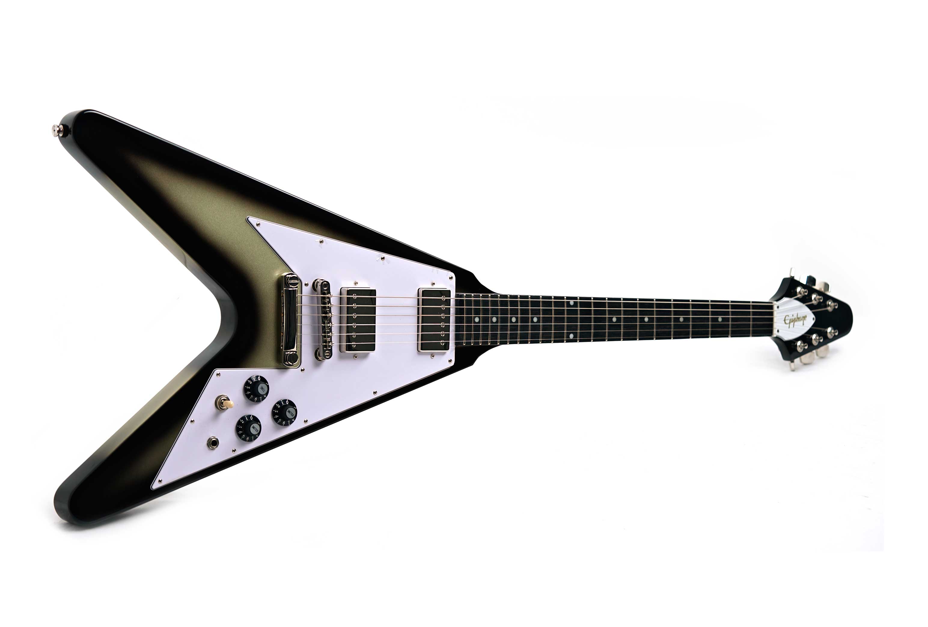 Epiphone Inspired by Gibson Flying V 70s Silver Burst (Ex-Demo) #25111528752