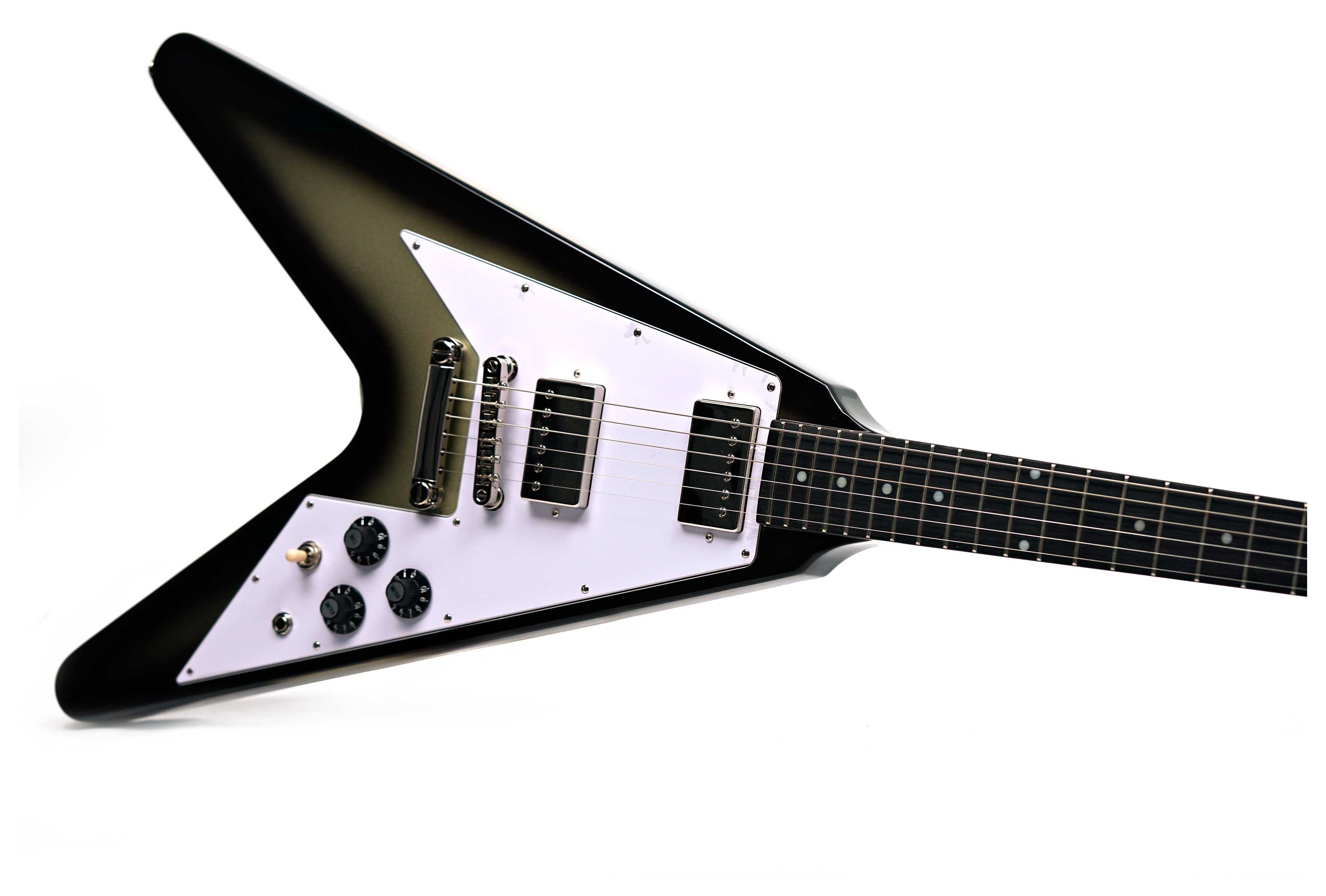 Epiphone Inspired by Gibson Flying V 70s Silver Burst (Ex-Demo) #25111528752