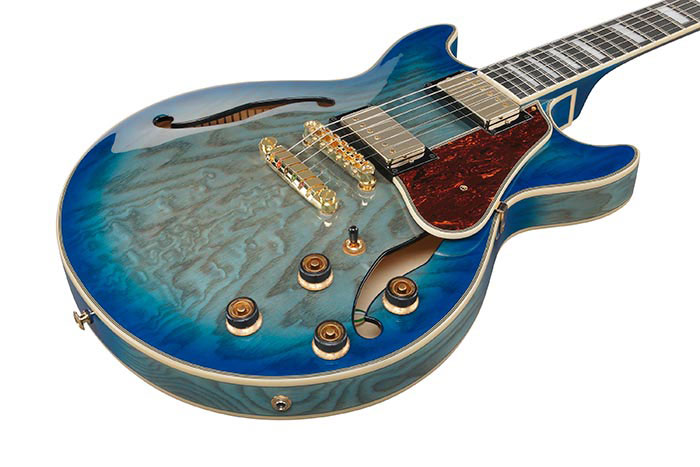 Ibanez AM93QA Jet Blue Burst