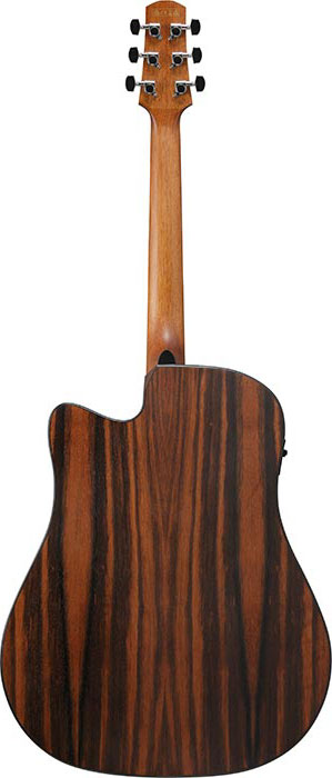 Ibanez AAD70CE Transparent Charcoal Burst