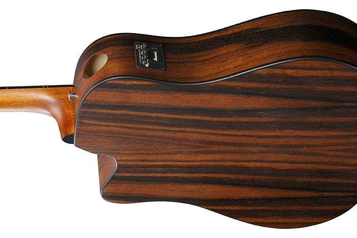 Ibanez AAD70CE Transparent Charcoal Burst