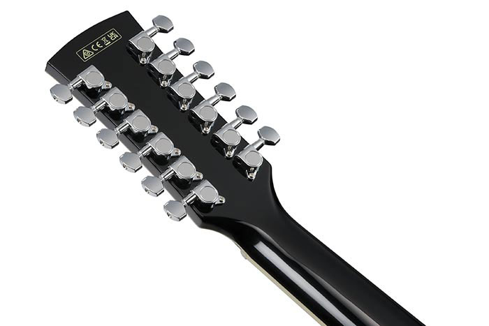 Ibanez AJ7012M1E 12 String Black High Gloss
