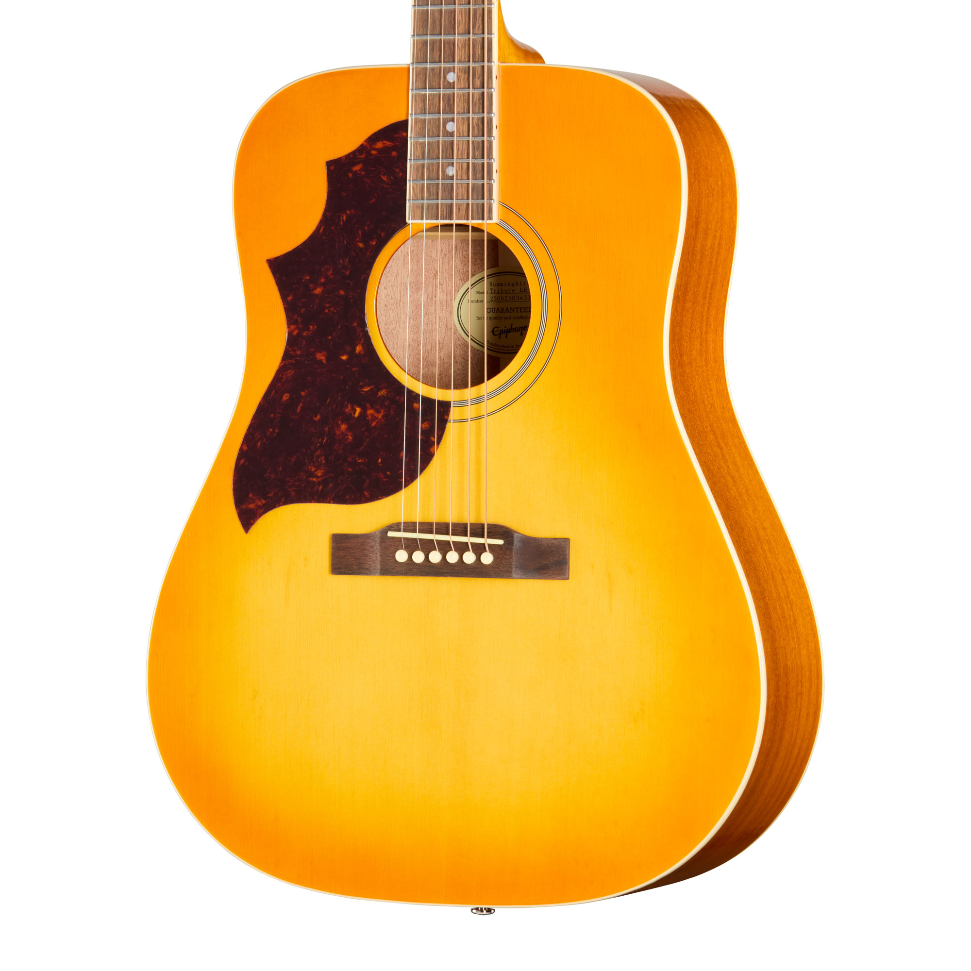 Epiphone Hummingbird Tribute Heritage Sunburst Left Handed