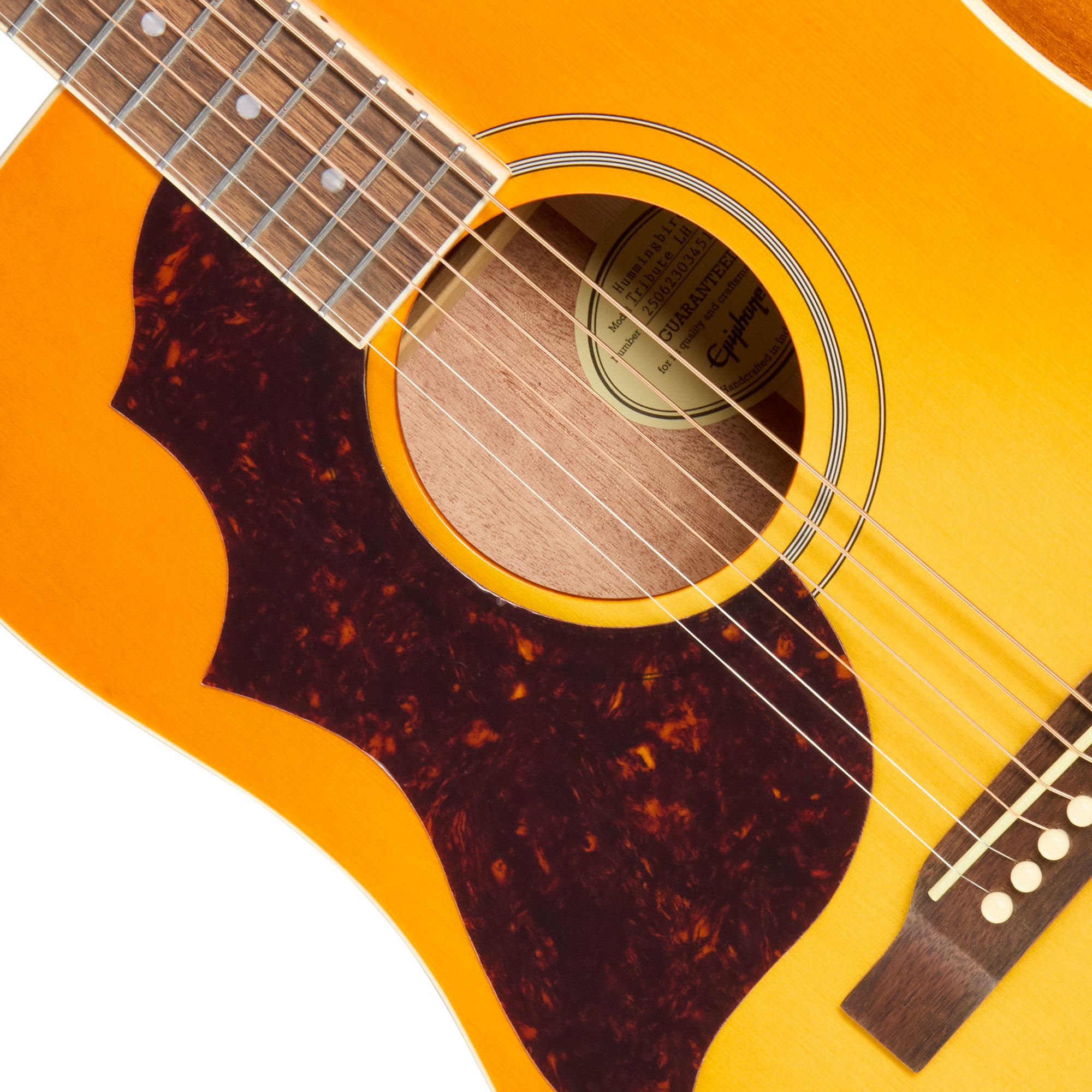 Epiphone Hummingbird Tribute Heritage Sunburst Left Handed