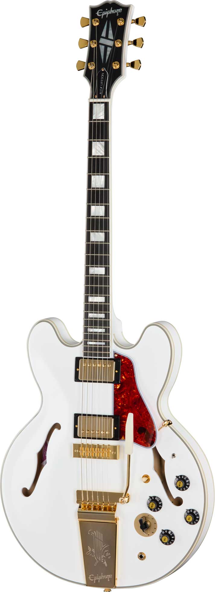 Epiphone Alex Lifeson 1976 ES-355 Reissue Alpine White