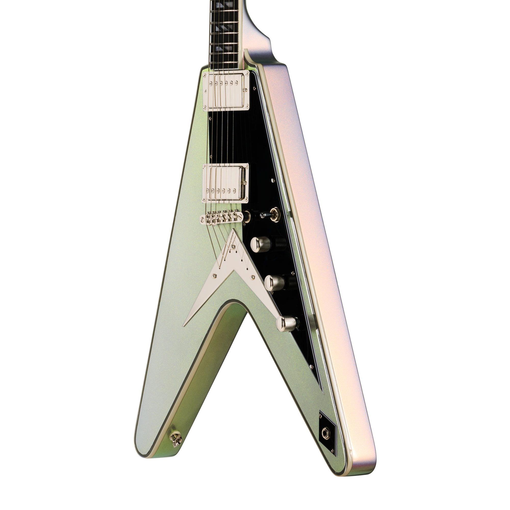 Epiphone Flying V Custom Futura Quicksilver Shift