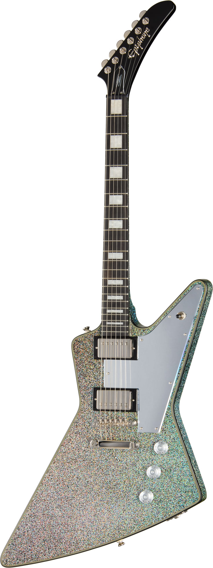 Epiphone Lzzy Hale Explorer Custom Black Diamond Holographic Sparkle