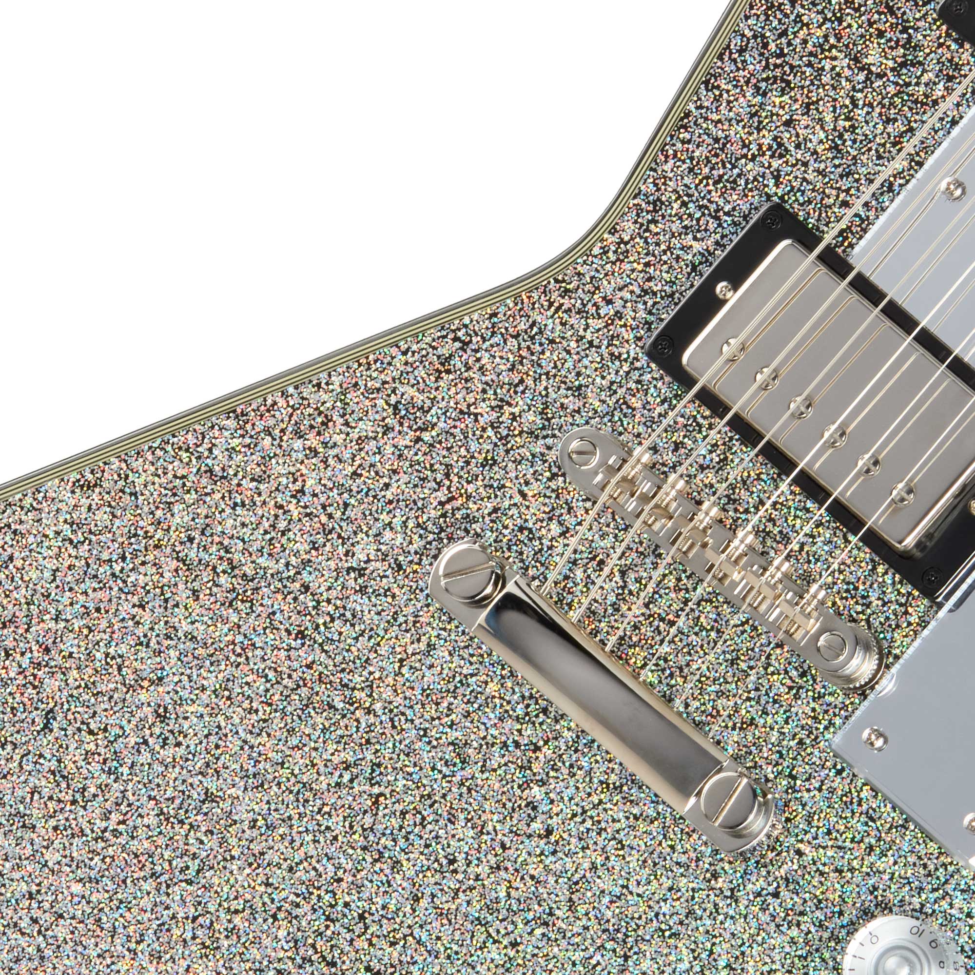 Epiphone Lzzy Hale Explorer Custom Black Diamond Holographic Sparkle