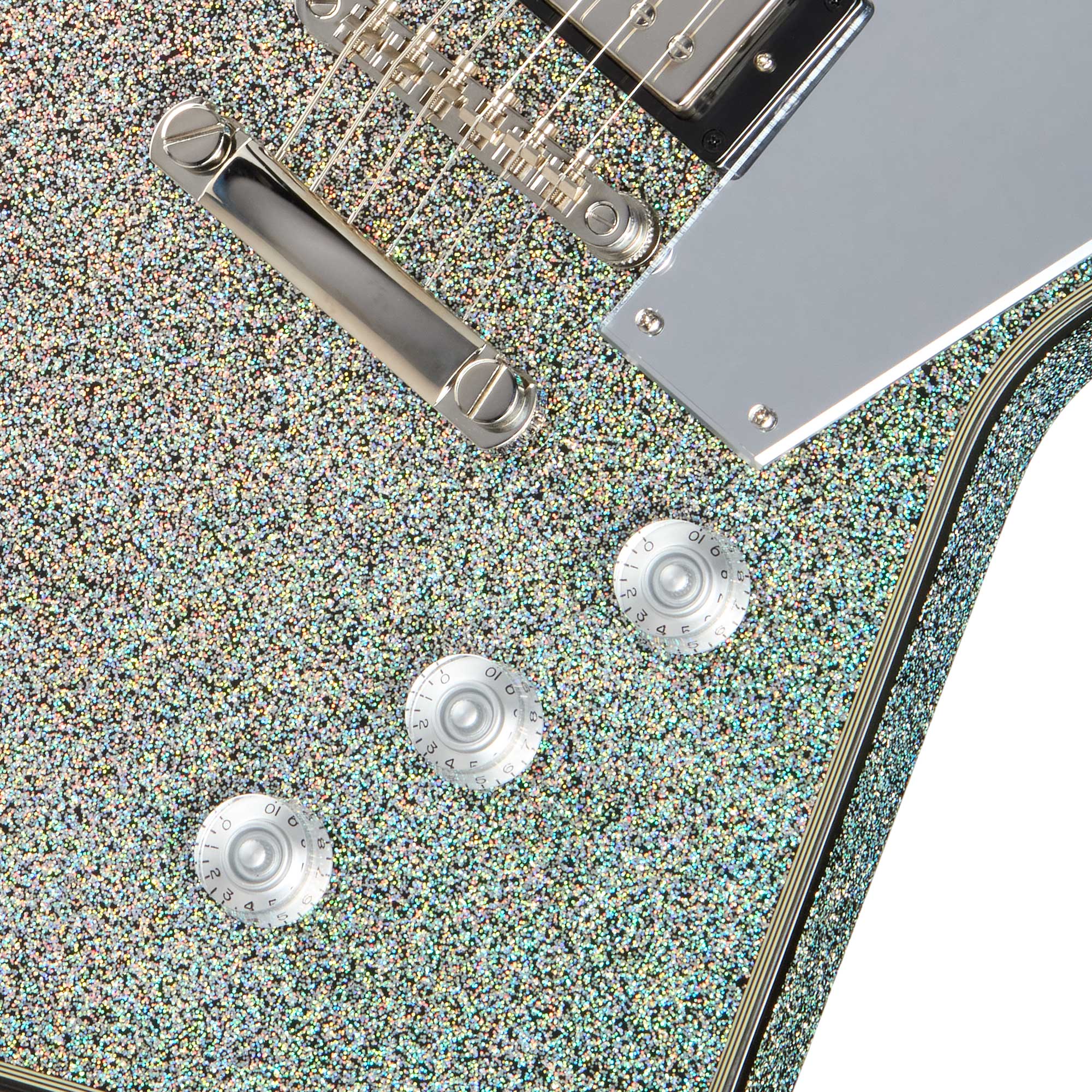 Epiphone Lzzy Hale Explorer Custom Black Diamond Holographic Sparkle