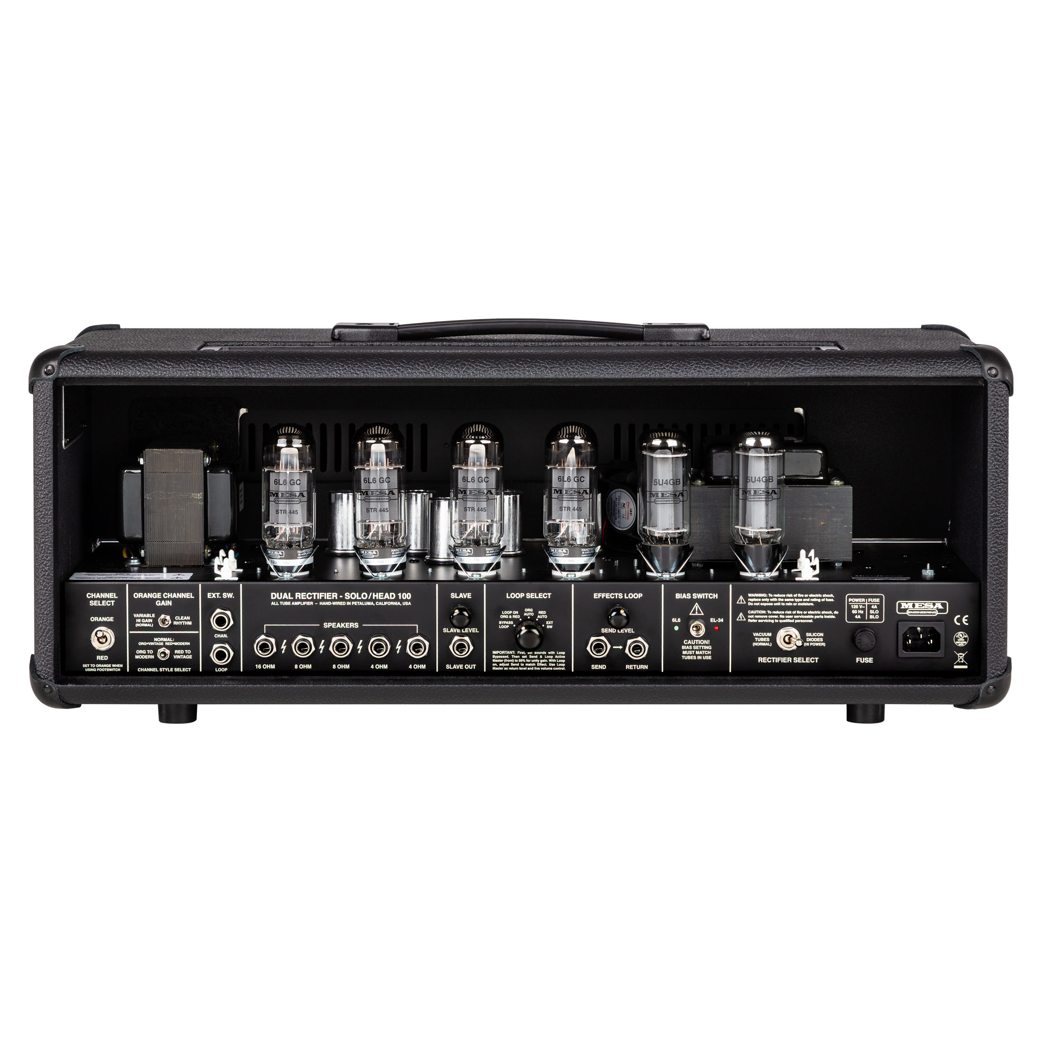 Mesa Boogie 90s Dual Rectifier Standard Valve Amp Head Black Bronco