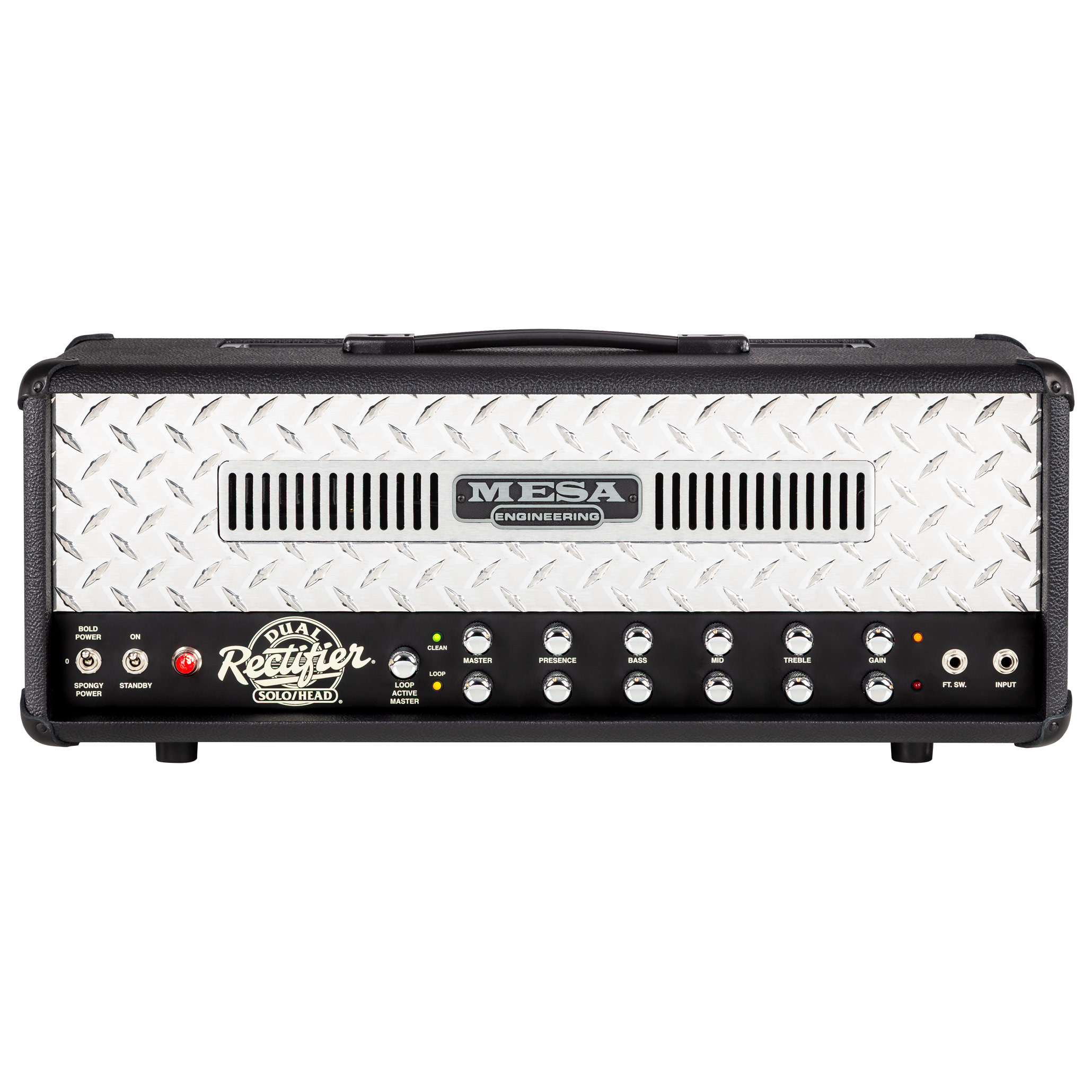Mesa Boogie 90s Dual Rectifier Standard Valve Amp Head Black Bronco