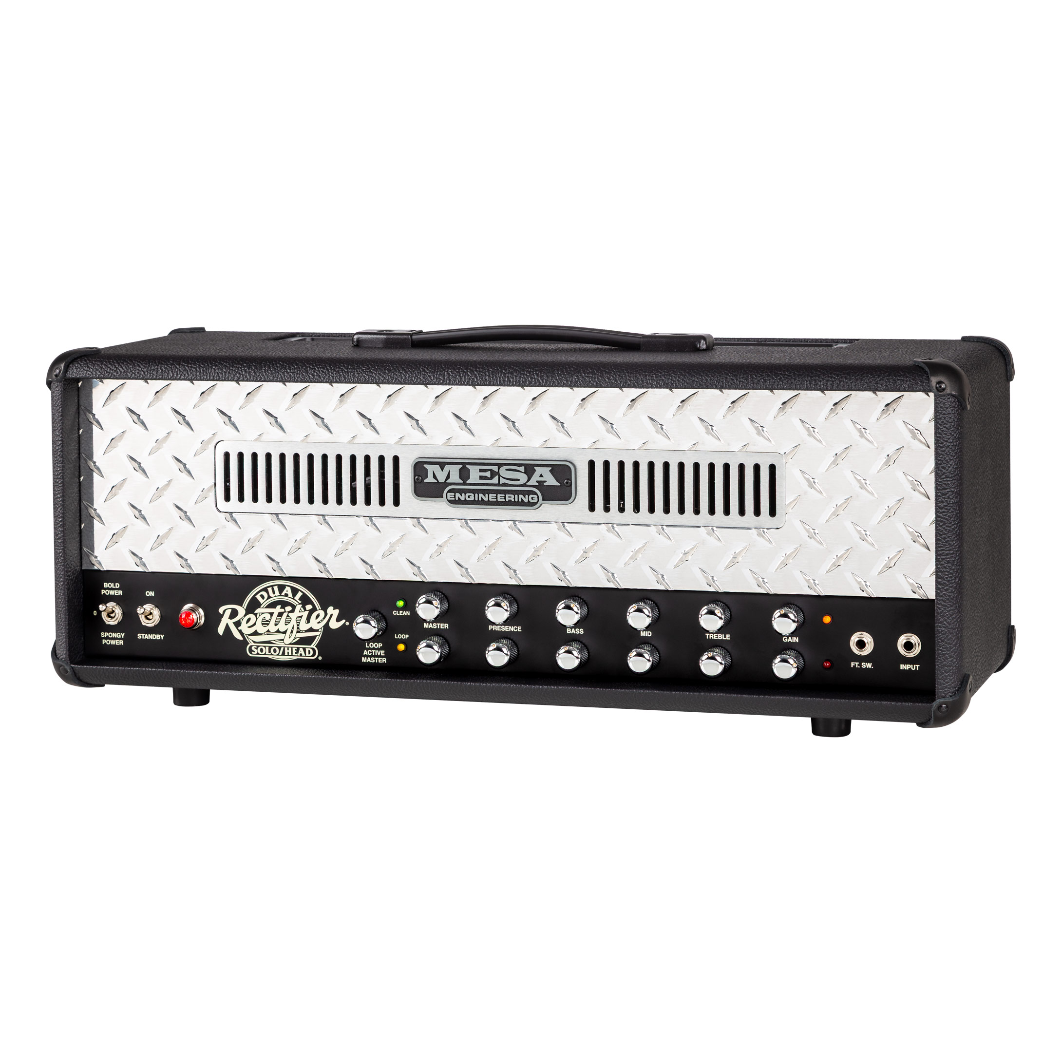 Mesa Boogie 90s Dual Rectifier Standard Valve Amp Head Black Bronco