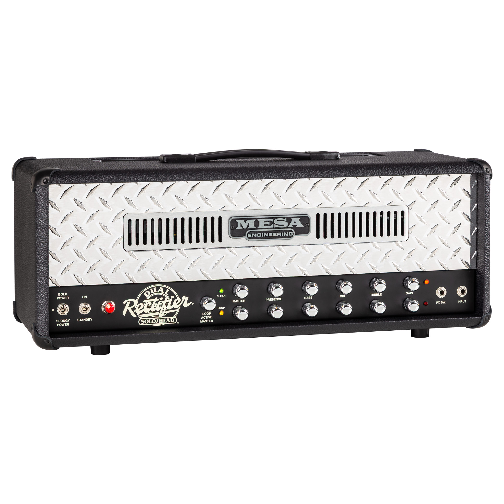 Mesa Boogie 90s Dual Rectifier Standard Valve Amp Head Black Bronco