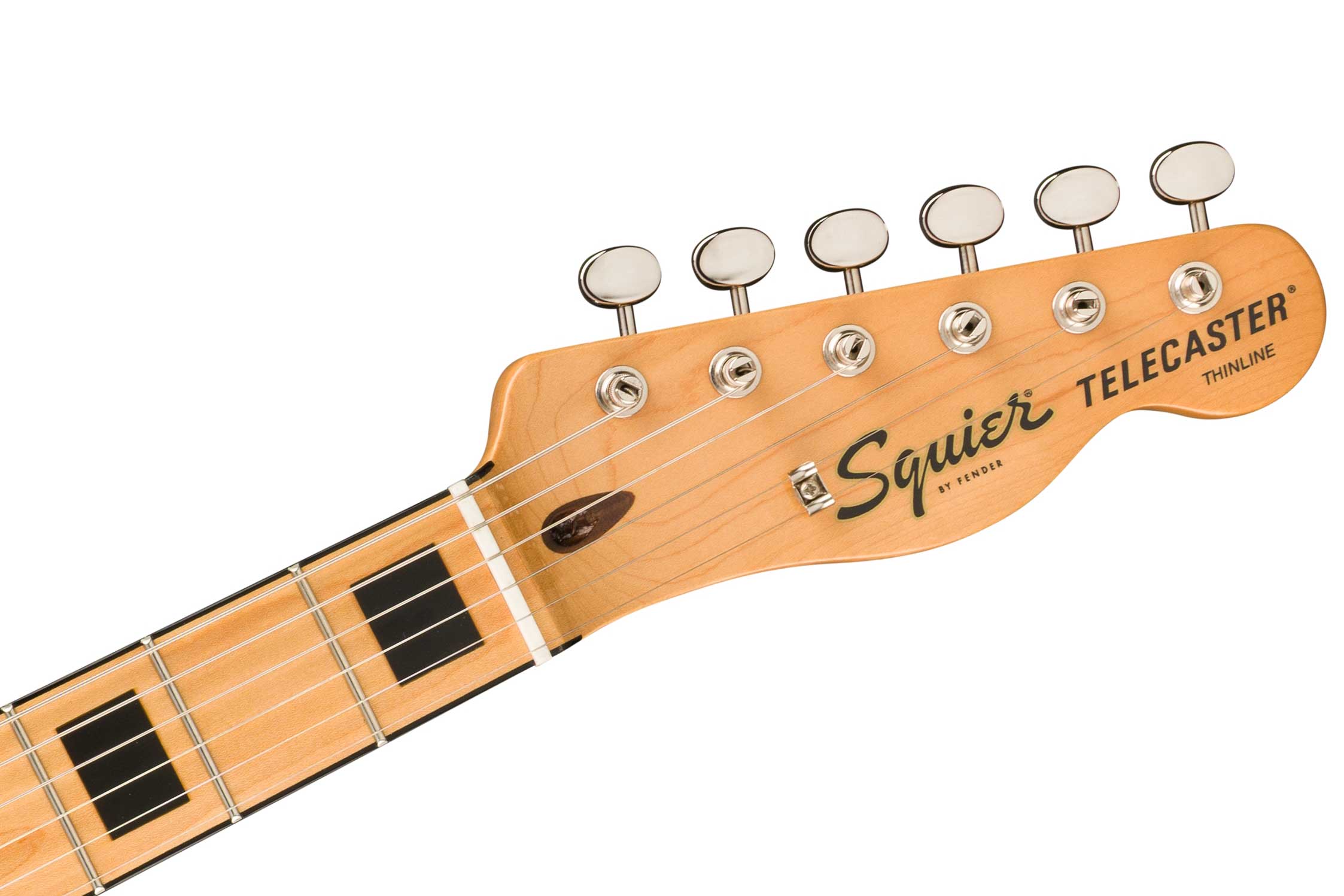 Squier FSR Classic Vibe 70s Telecaster Thinline Block Inlays Black Maple Fingerboard