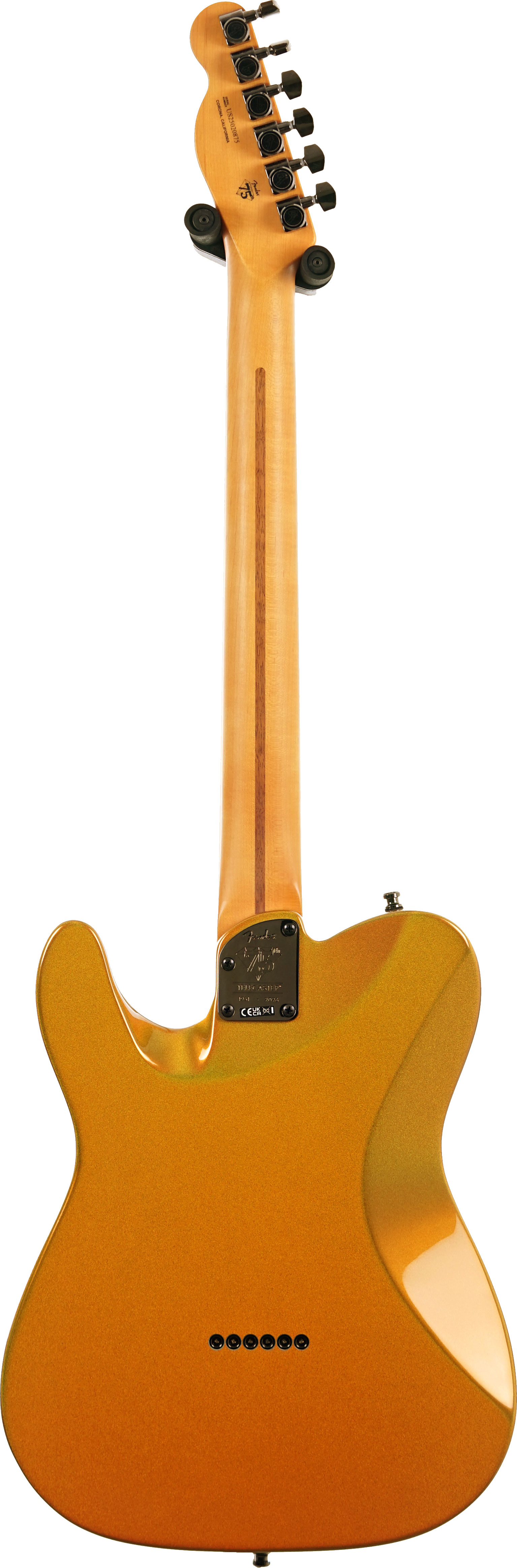 Fender 75th Anniversary American Ultra II Telecaster Liquid Gold Ebony Fingerboard #US25020875