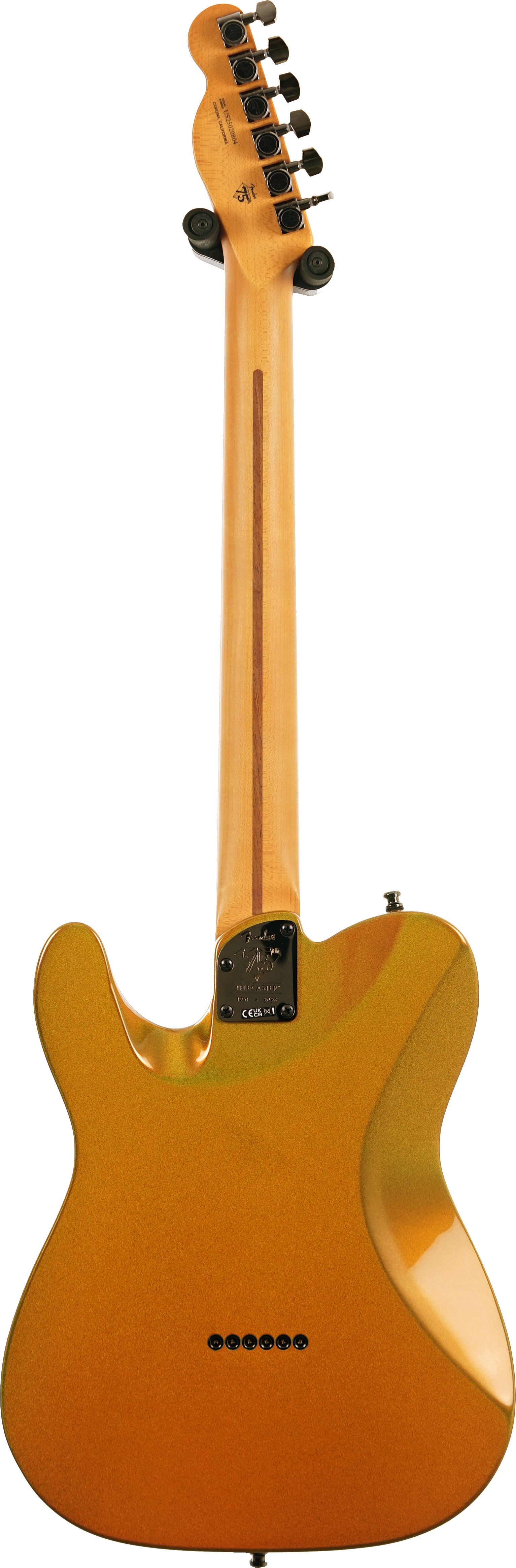 Fender 75th Anniversary American Ultra II Telecaster Liquid Gold Ebony Fingerboard #US25020804