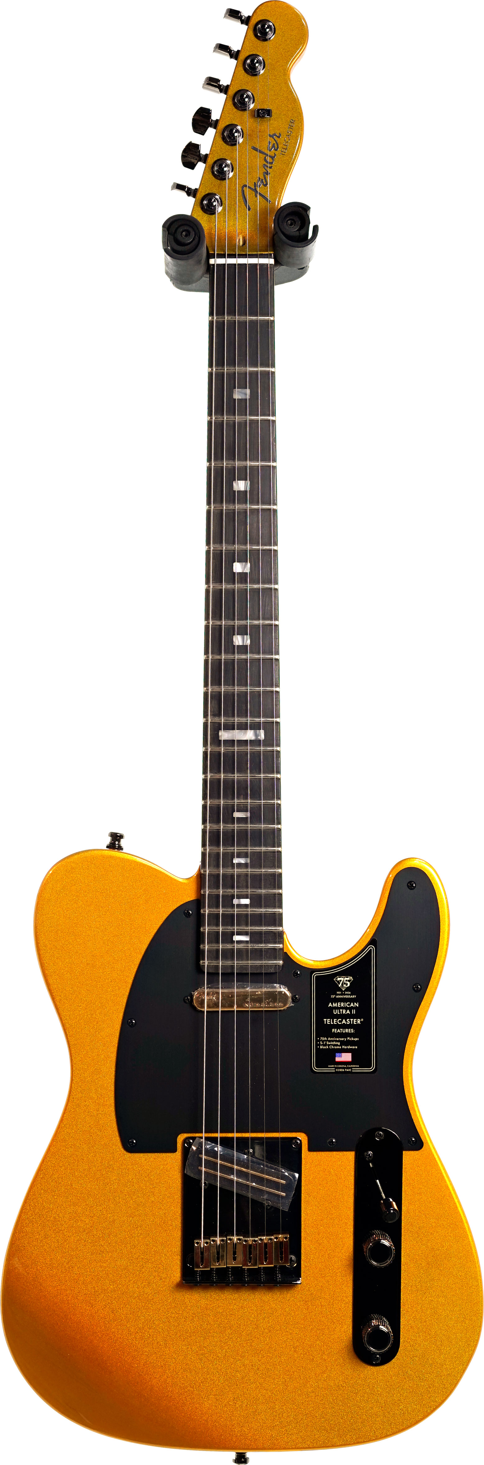 Fender 75th Anniversary American Ultra II Telecaster Liquid Gold Ebony Fingerboard (Nearly New) #US25025482