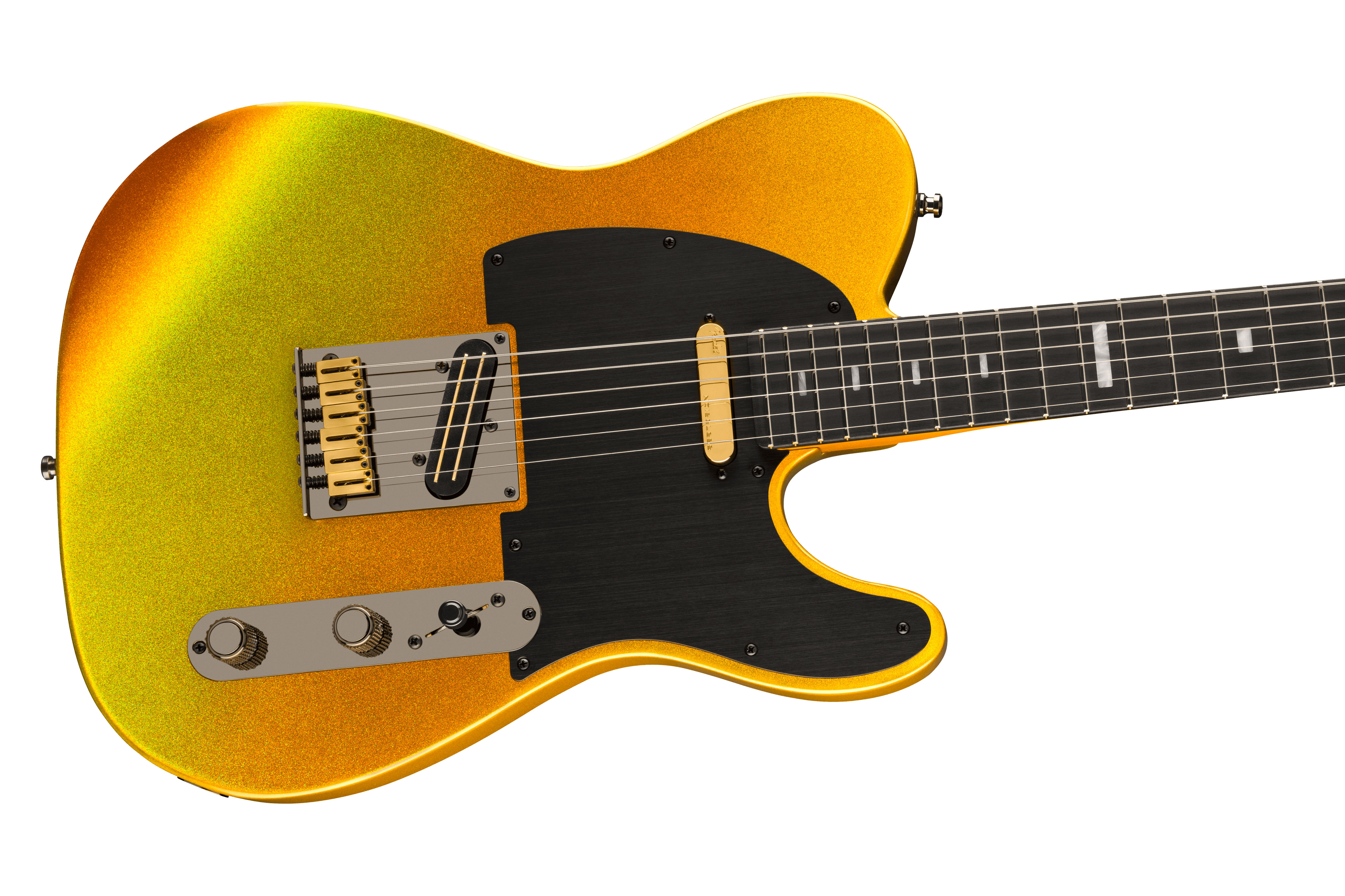 Fender 75th Anniversary American Ultra II Telecaster Liquid Gold Ebony Fingerboard