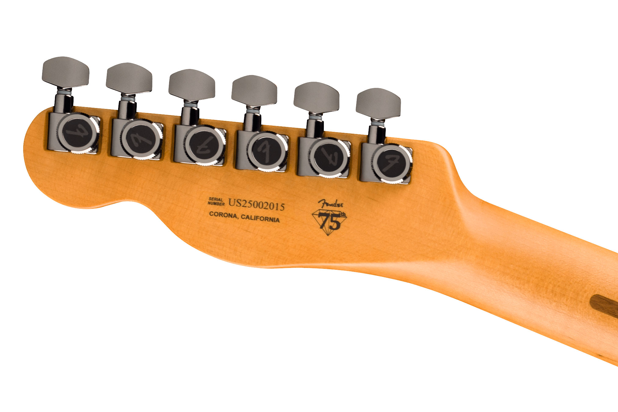 Fender 75th Anniversary American Ultra II Telecaster Liquid Gold Ebony Fingerboard