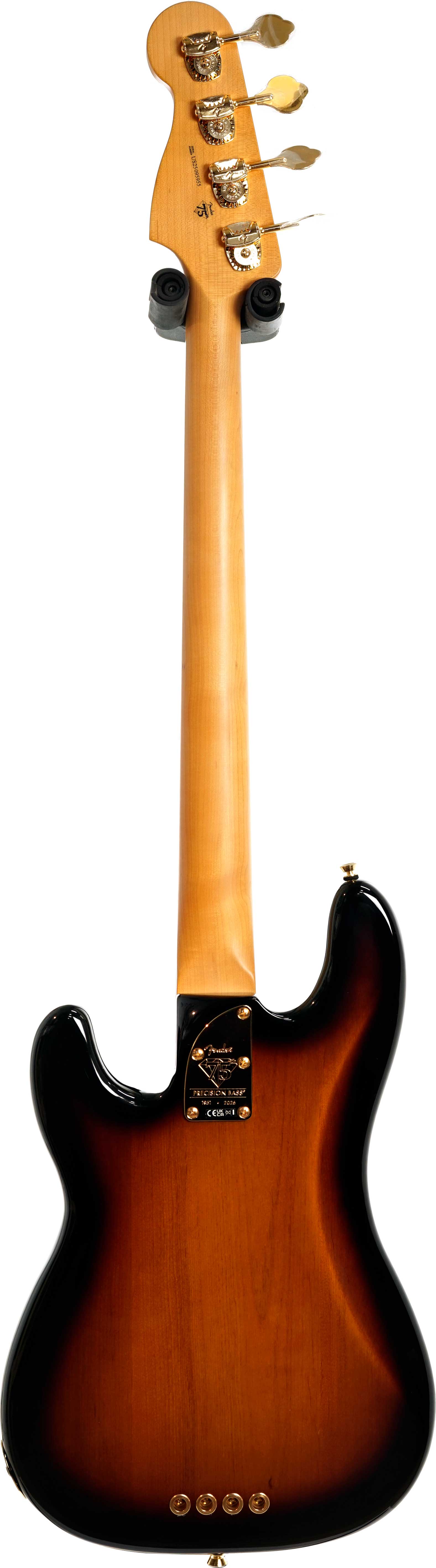 Fender 75th Anniversary American Professional II PJ Bass 2 Colour Sunburst Maple Fingerboard (Nearly New) #US25095955