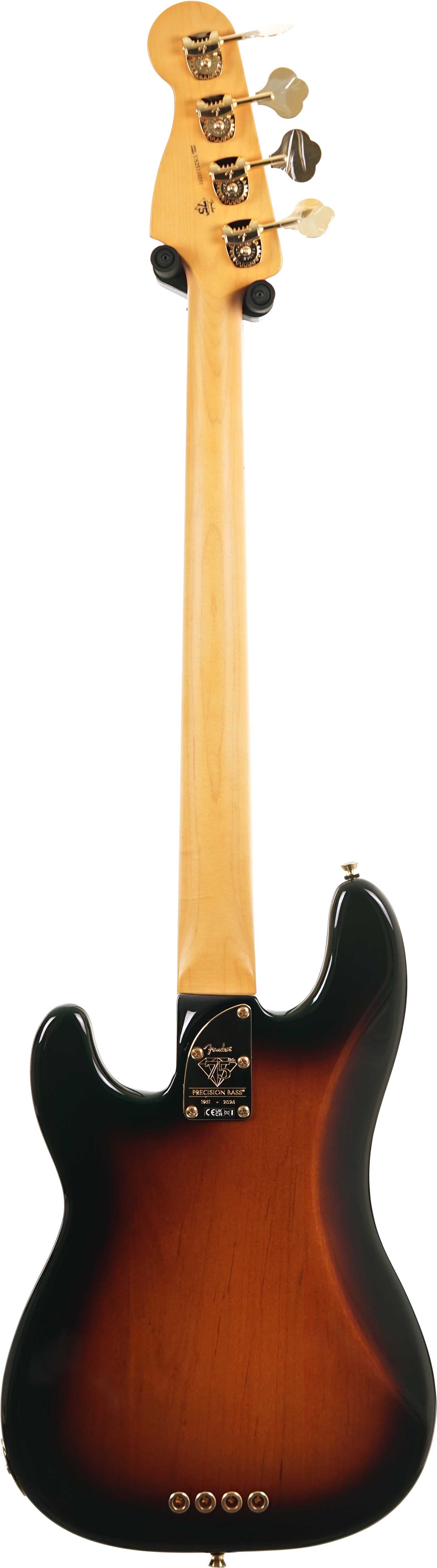 Fender 75th Anniversary American Professional II PJ Bass 2 Colour Sunburst Maple Fingerboard (Nearly New) #US25110351