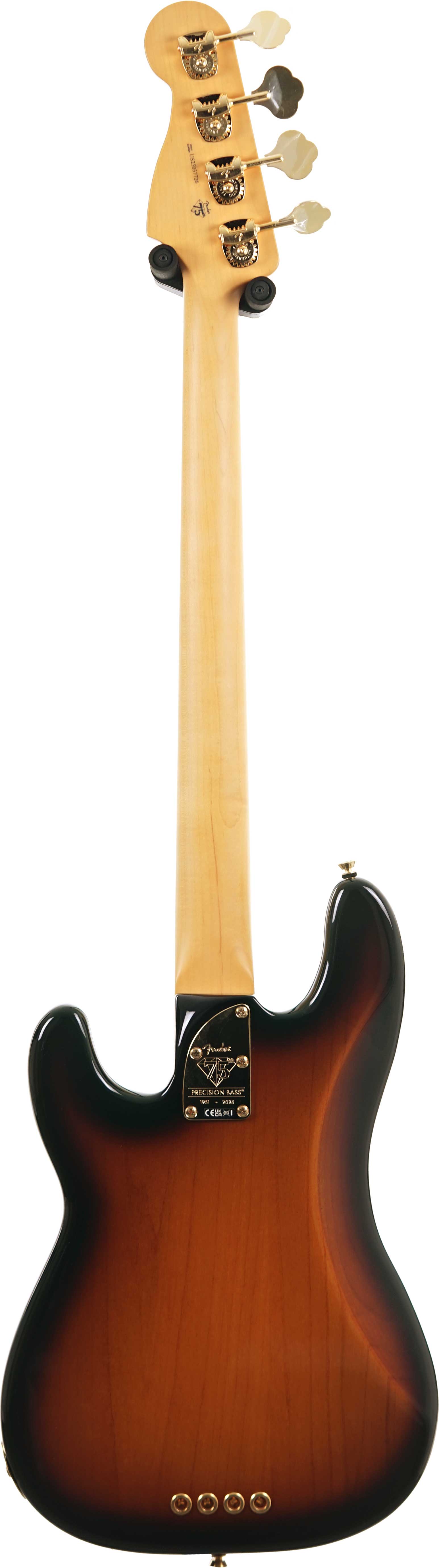Fender 75th Anniversary American Professional II PJ Bass 2 Colour Sunburst Maple Fingerboard (Nearly New) #US25037726