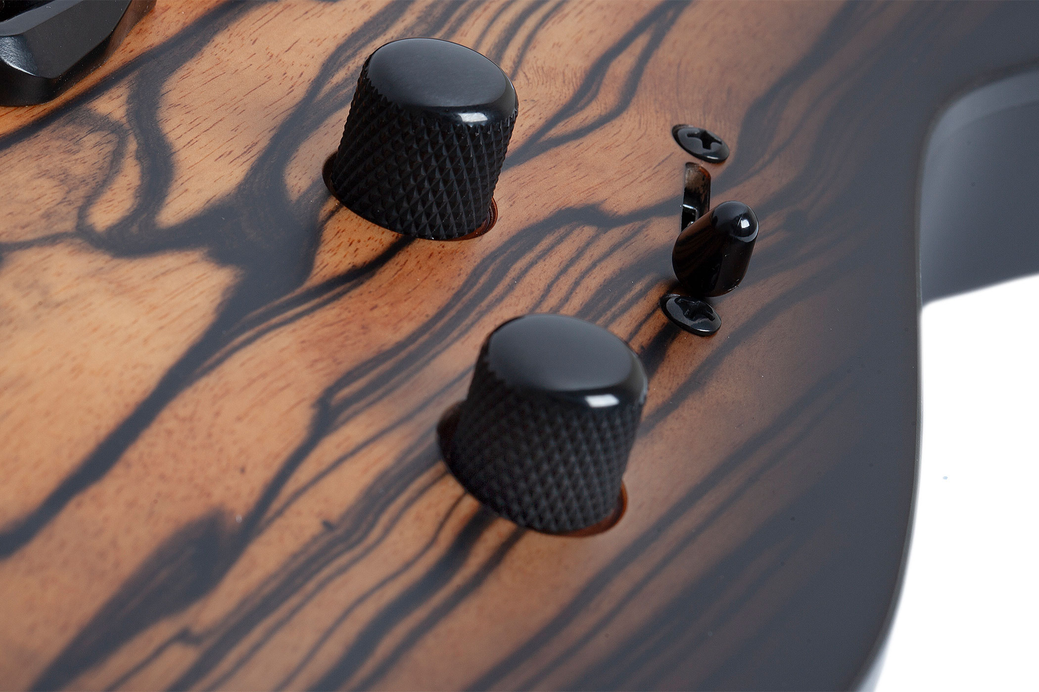 Schecter C-1 Pale Moon Natural Satin Black Burst