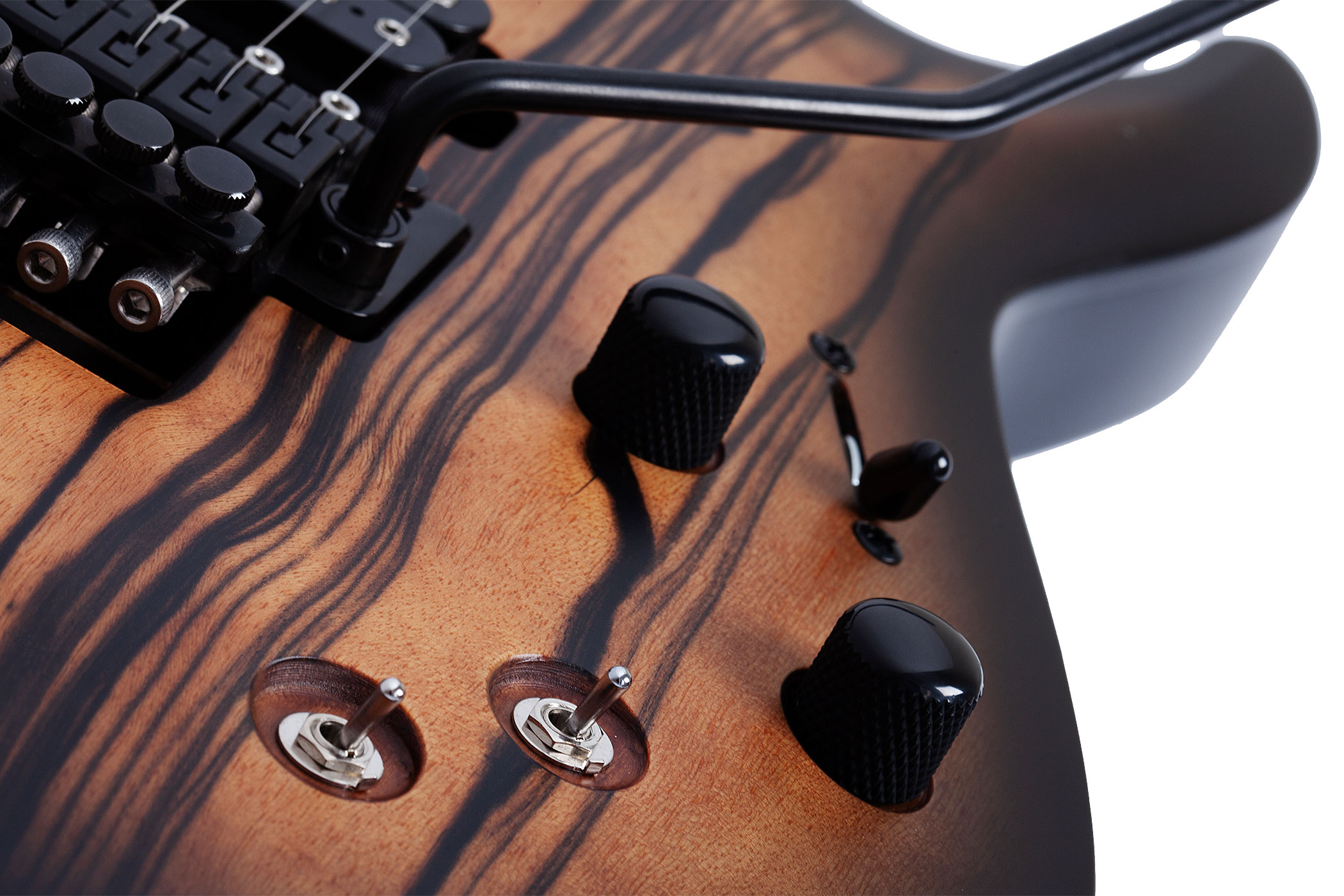 Schecter C-1 FR S Pale Moon Natural Satin Black Burst