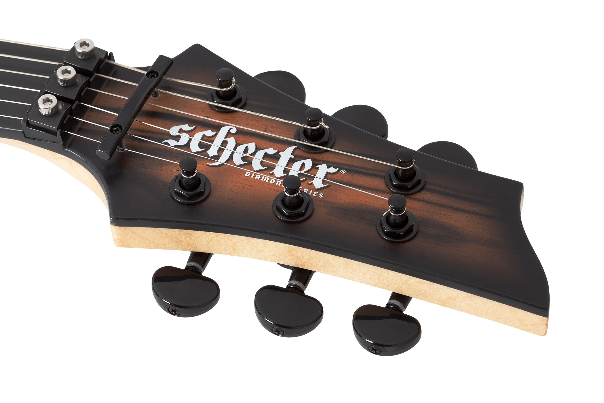 Schecter C-1 FR S Pale Moon Natural Satin Black Burst