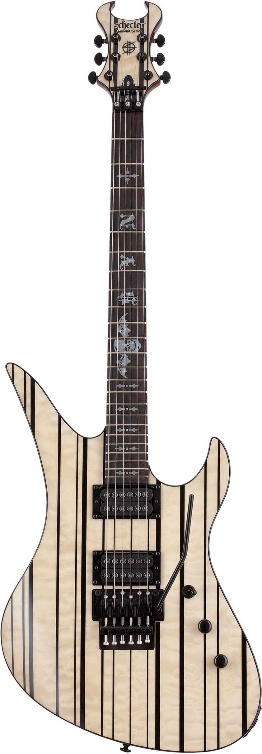 Schecter Synyster Standard Plus Gloss Natural with Black Pin Stripes
