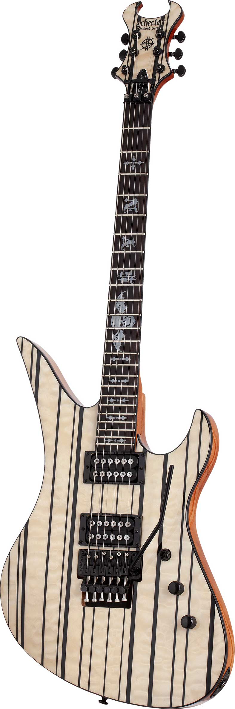 Schecter Synyster Standard Plus Gloss Natural with Black Pin Stripes