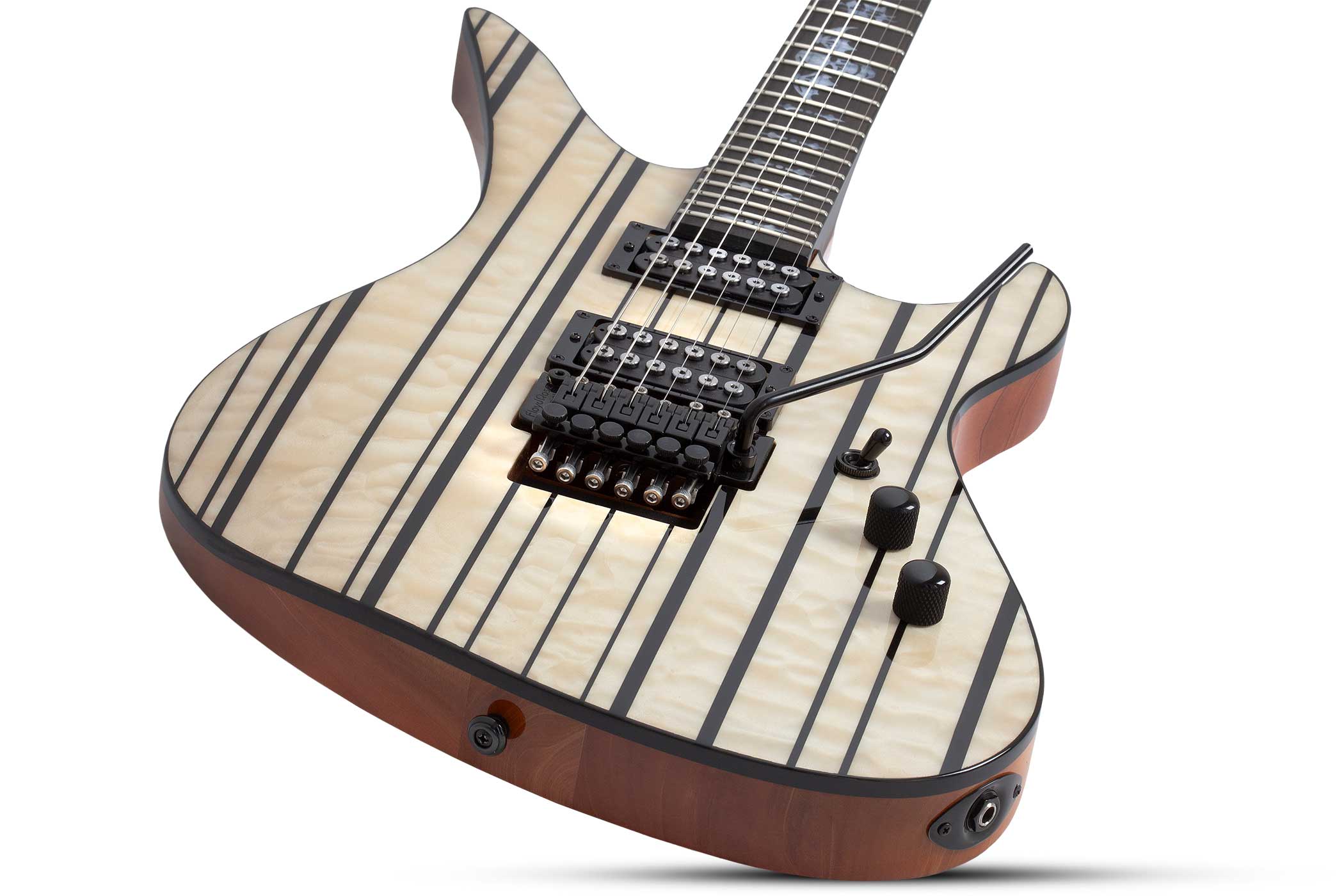 Schecter Synyster Standard Plus Gloss Natural with Black Pin Stripes