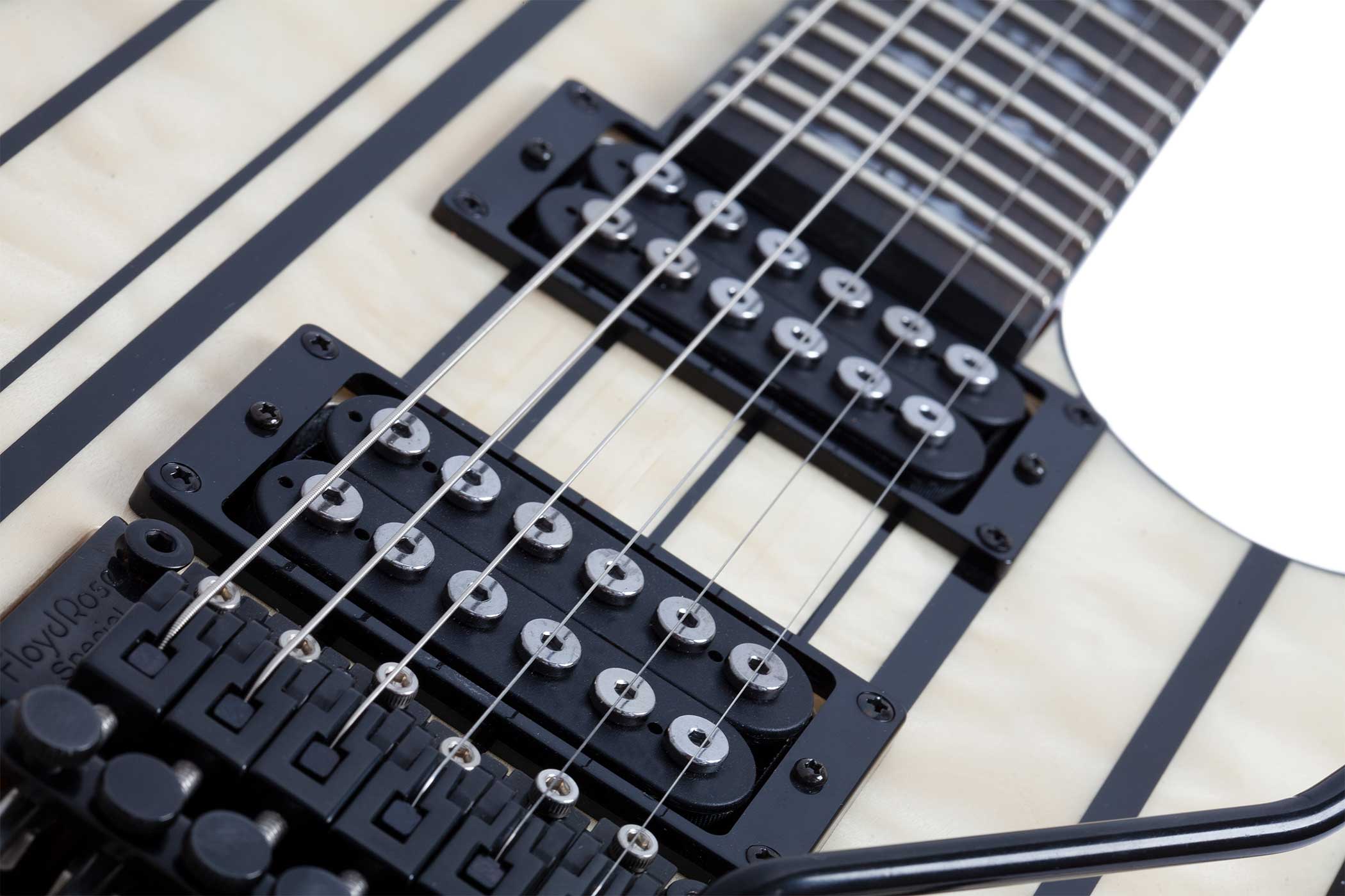 Schecter Synyster Standard Plus Gloss Natural with Black Pin Stripes