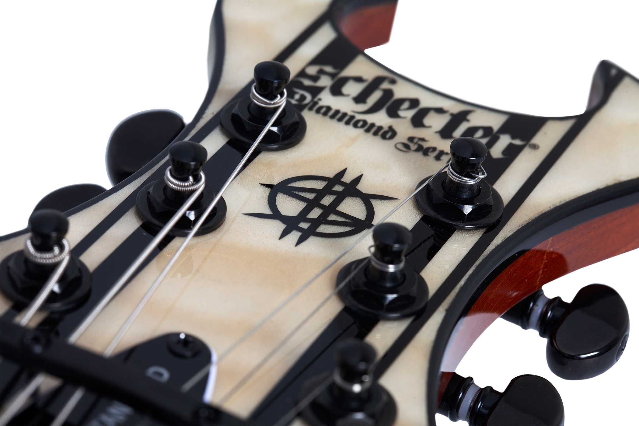 Schecter Synyster Standard Plus Gloss Natural with Black Pin Stripes