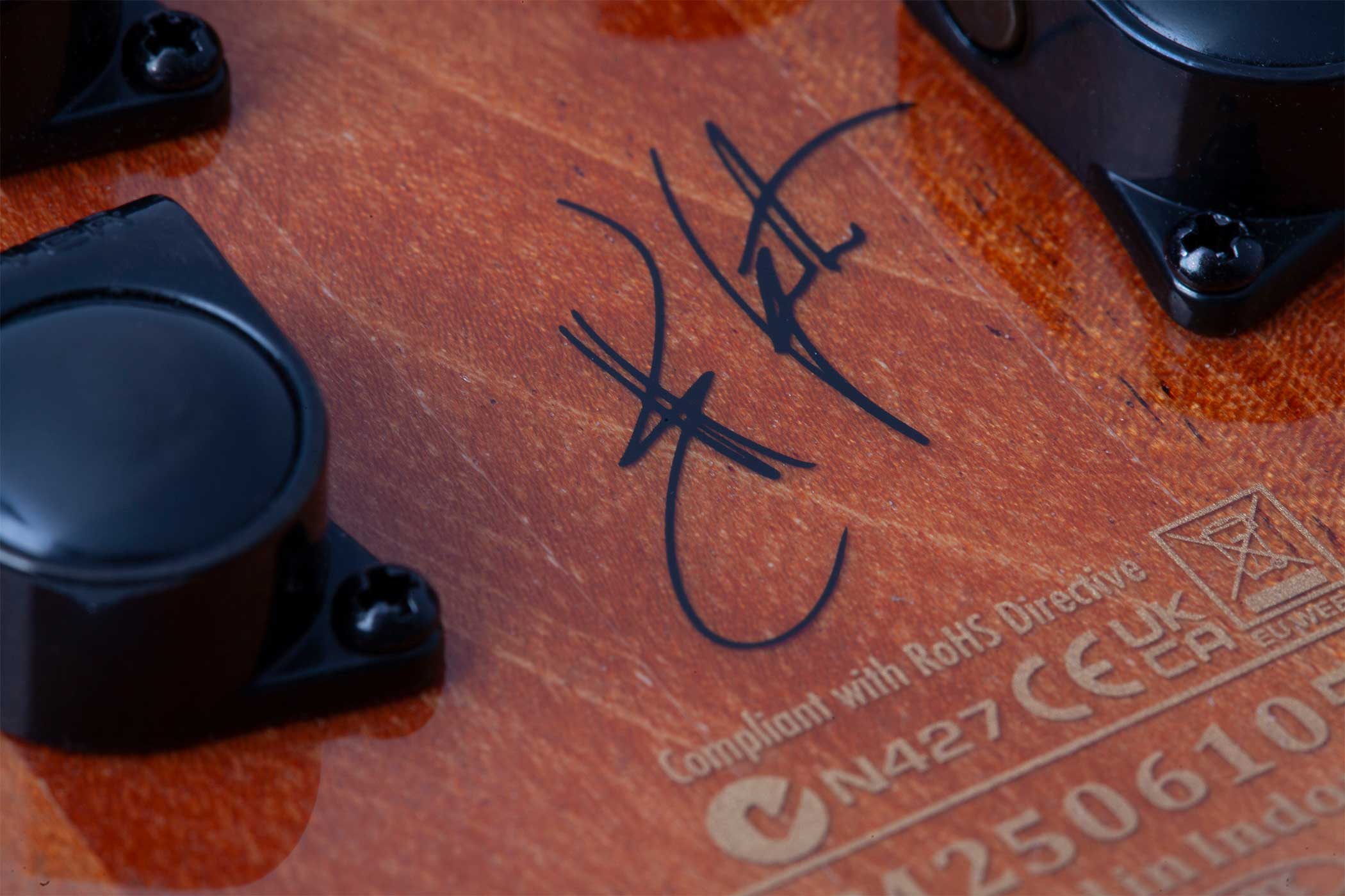 Schecter Synyster Standard Plus Gloss Natural with Black Pin Stripes