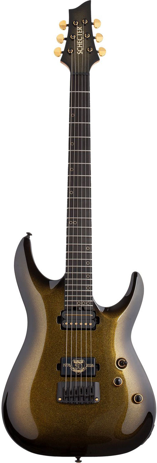 Schecter C-1 50th Anniversary Goldburst