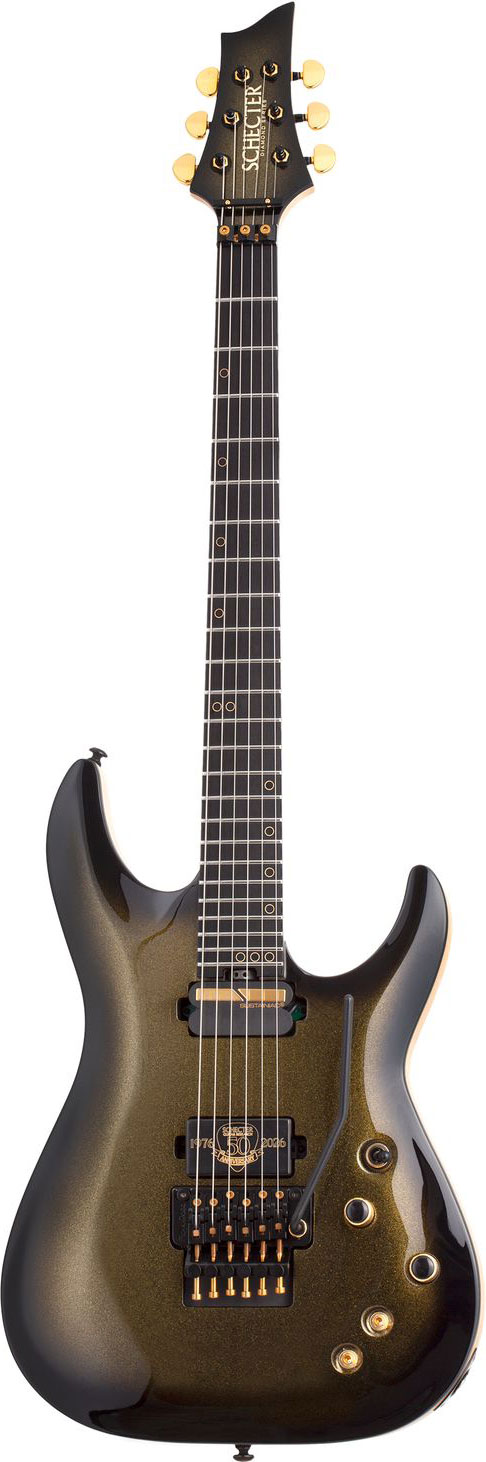 Schecter C-1 FR-S 50th Anniversary Goldburst