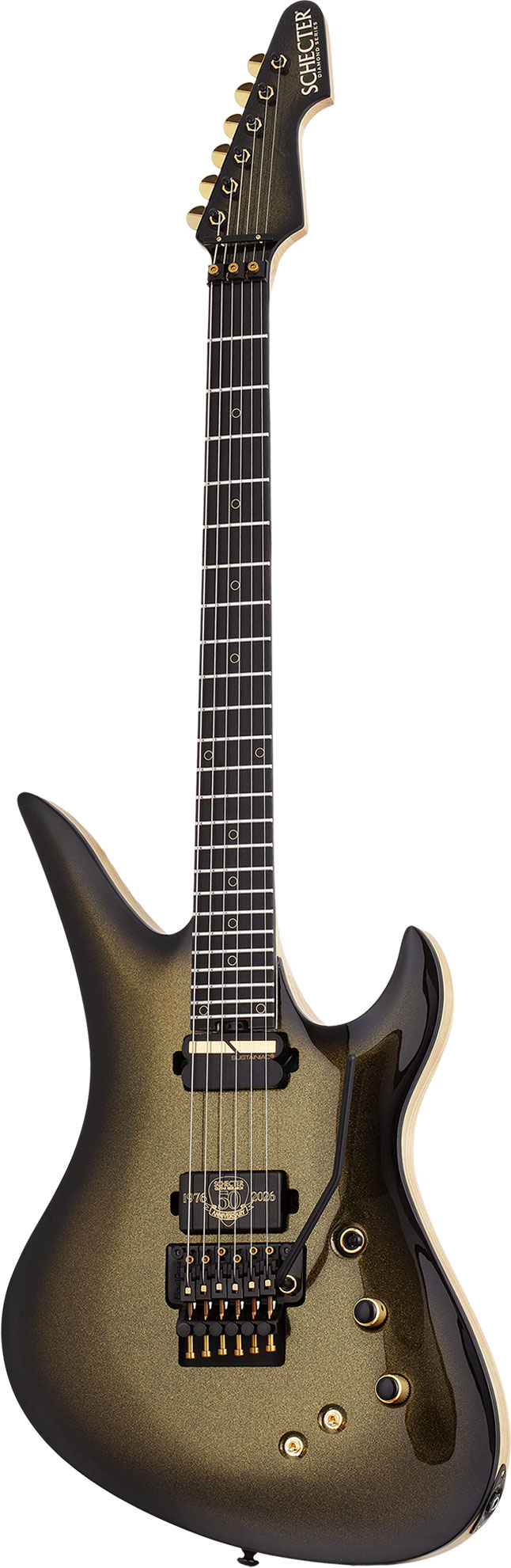 Schecter Avenger FR-S 50th Anniversary Goldburst