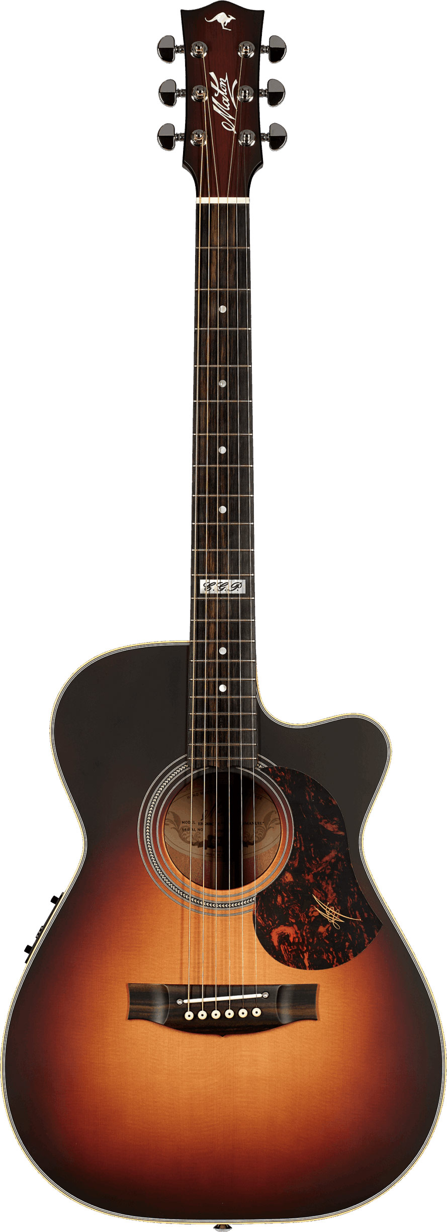 Maton EBG808C-TE Tommy Emmanuel Sunburst Cutaway