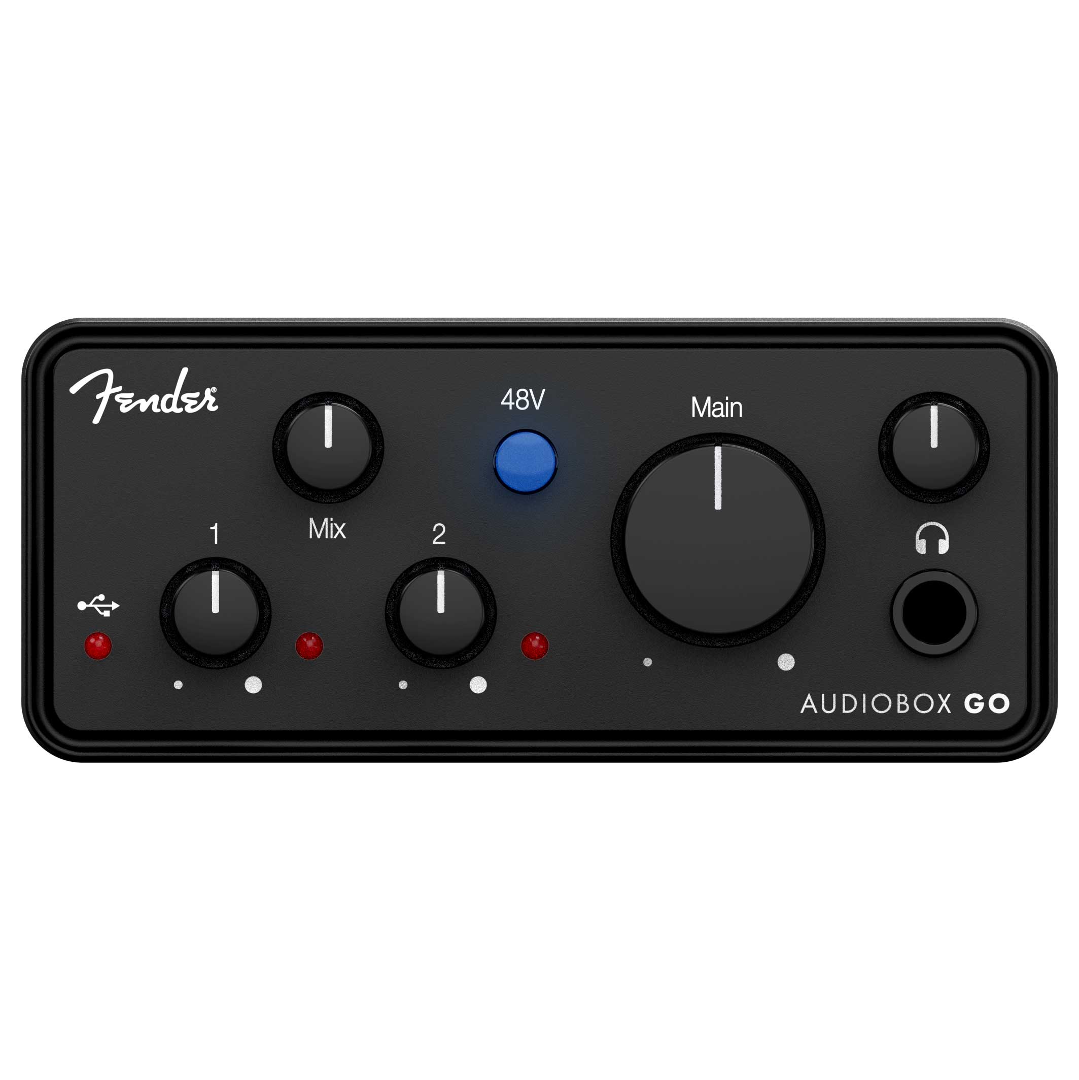 Fender AudioBox Go - Ultra-Compact 2x2, 24-bit / 96 kHz USB-C Recording Audio Interface