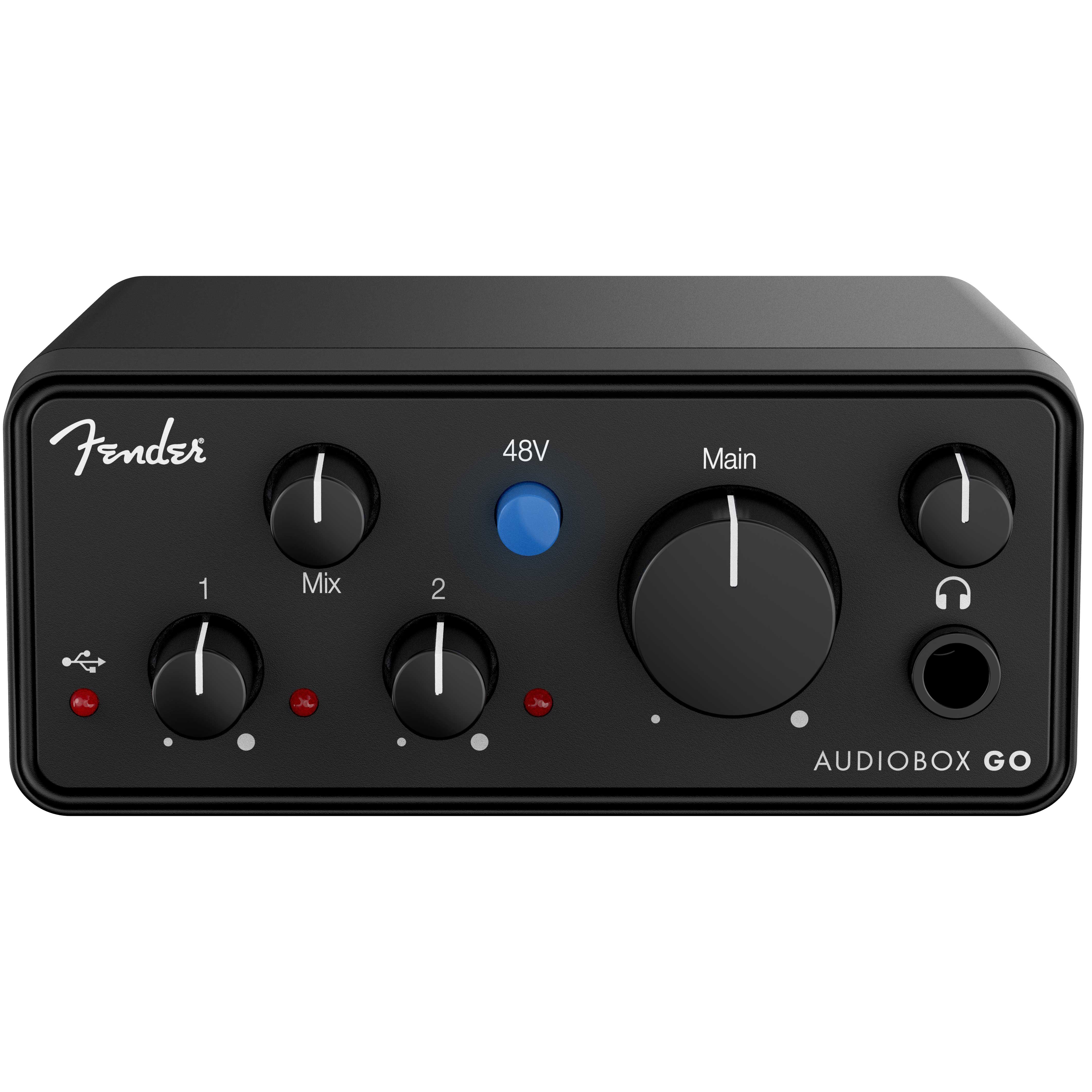 Fender AudioBox Go - Ultra-Compact 2x2, 24-bit / 96 kHz USB-C Recording Audio Interface