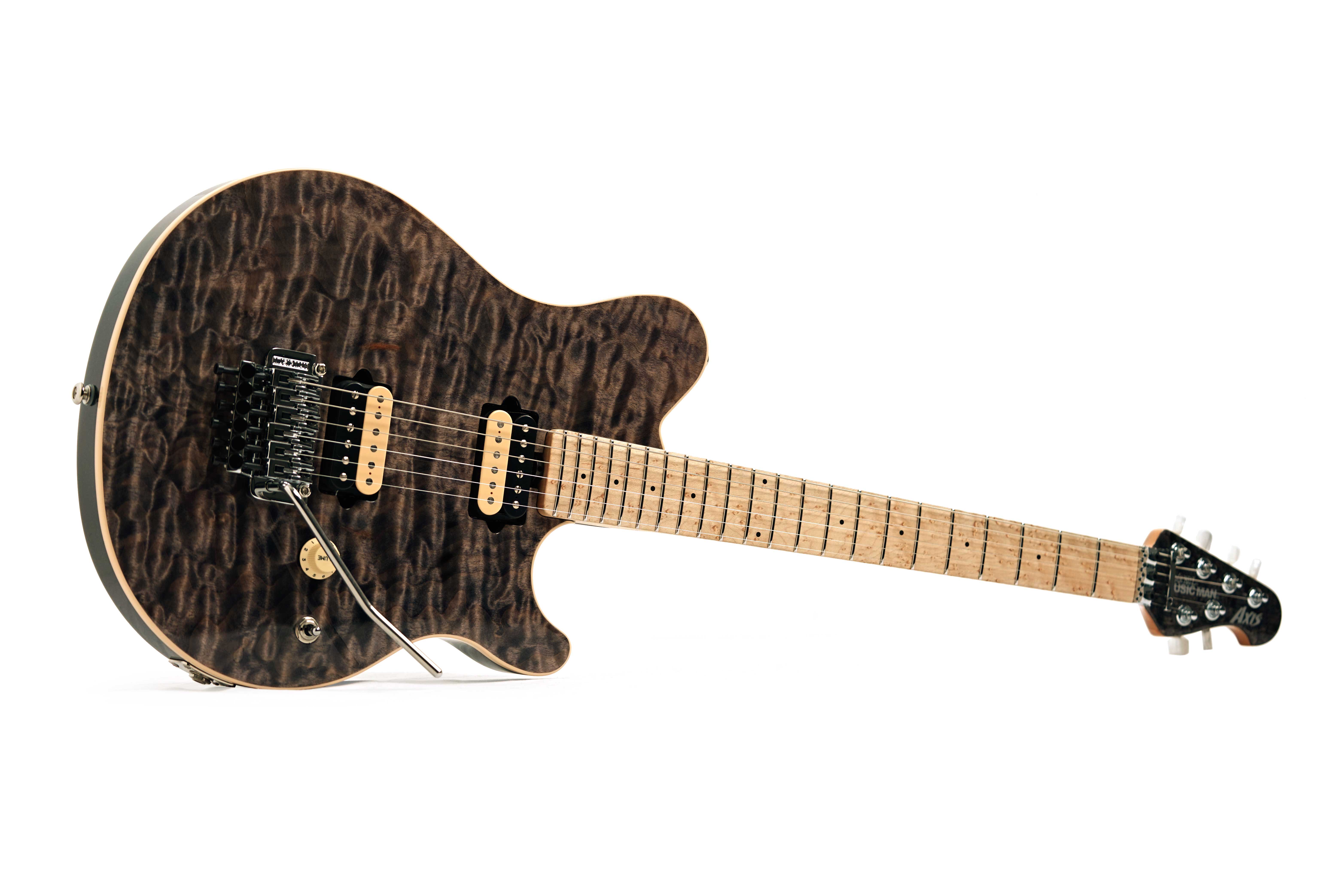 Music Man 30th Anniversary Axis Translucent Black Quilt/Black Sparkle Back #H04168