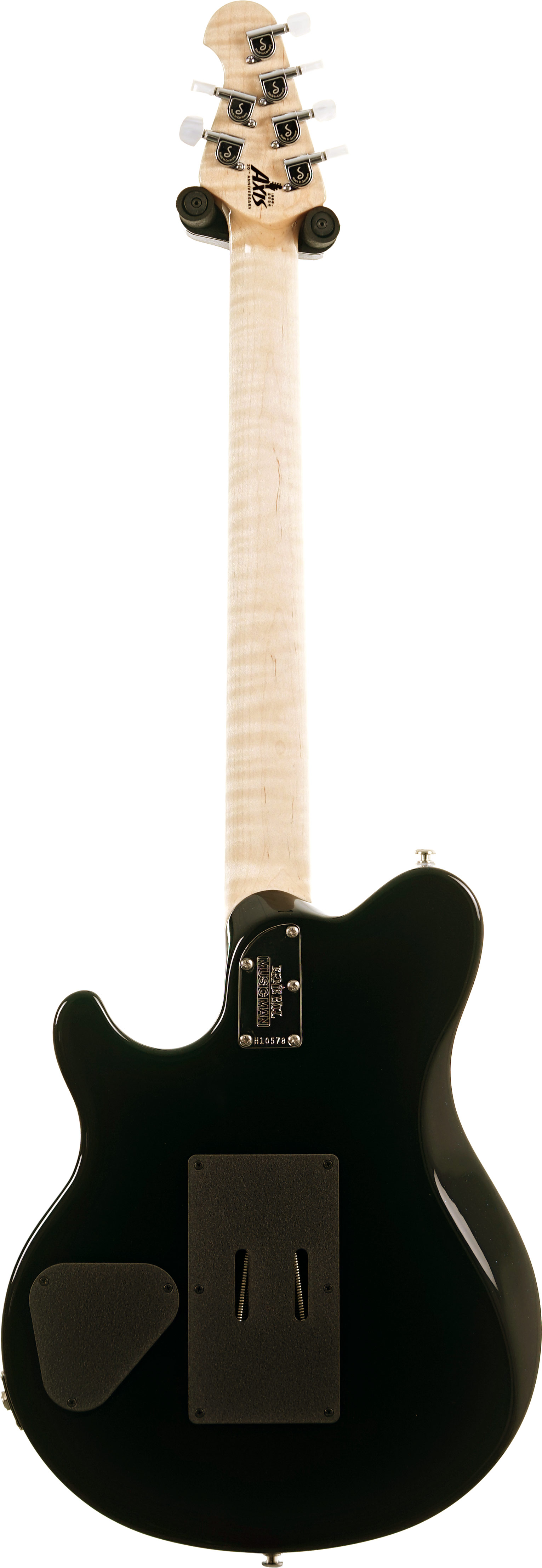 Music Man 30th Anniversary Axis Translucent Blue Quilt/Black Blue Sparkle Back #H10578