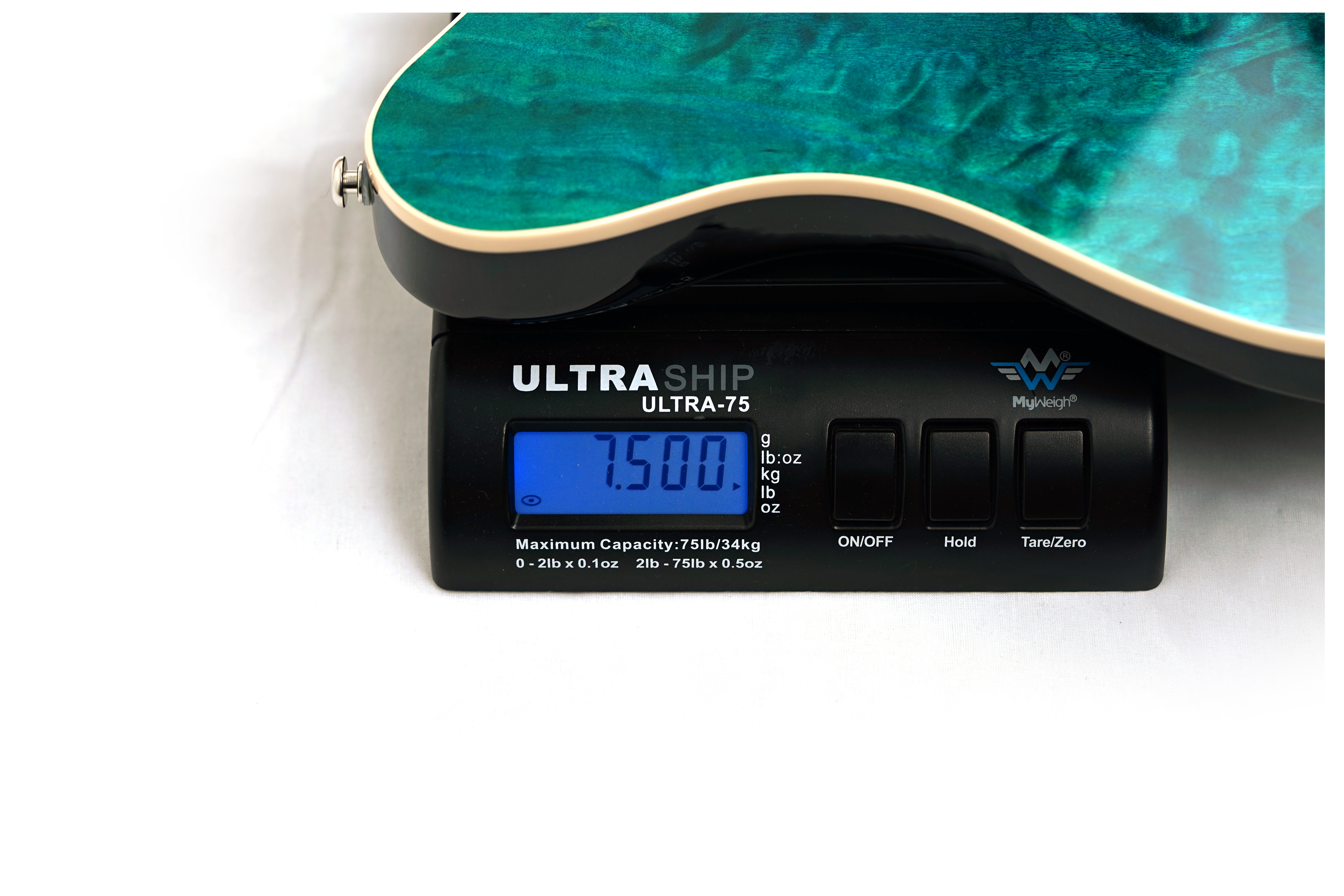 Music Man 30th Anniversary Axis Translucent Blue Quilt/Black Blue Sparkle Back #H10578