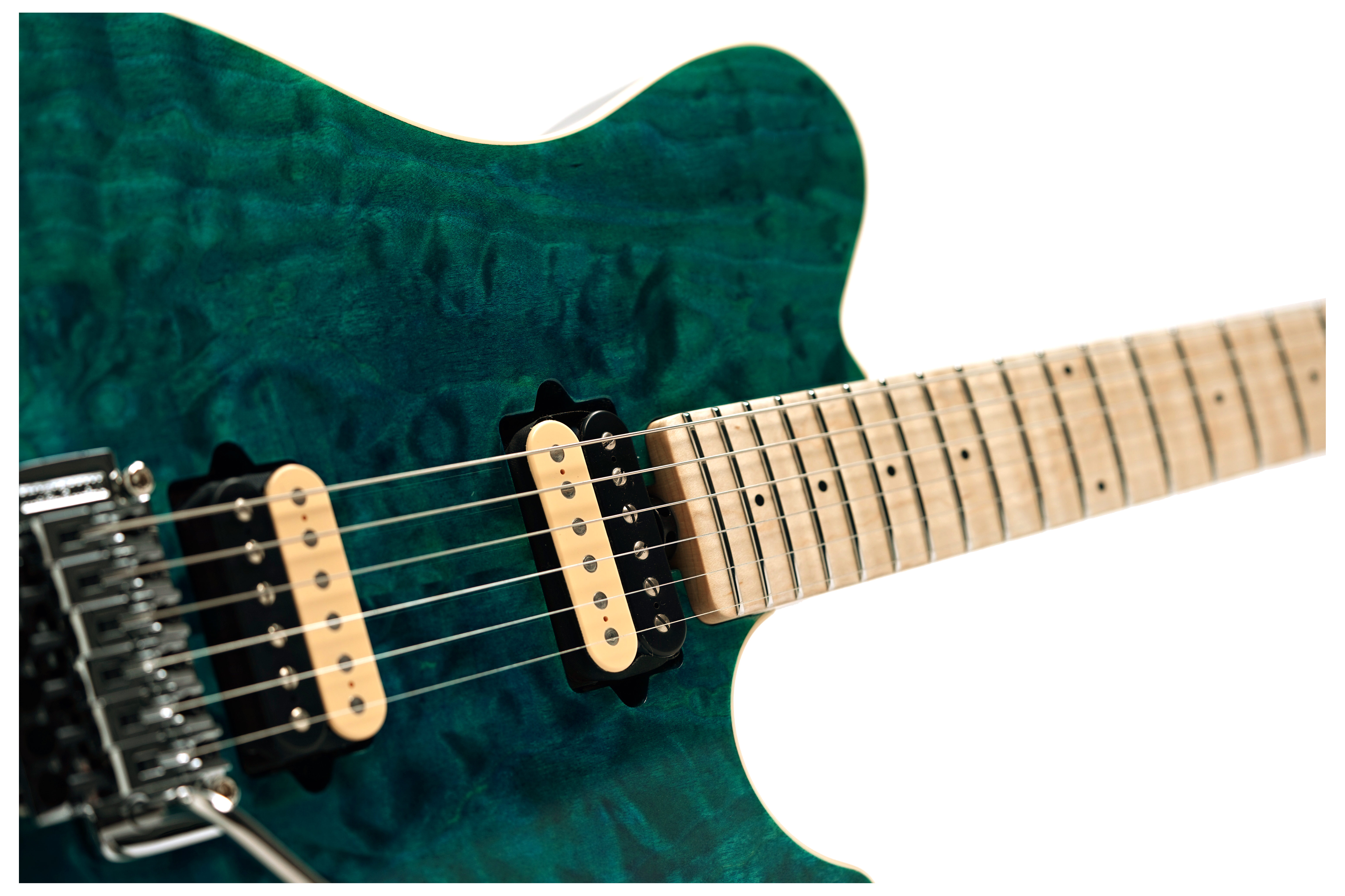 Music Man 30th Anniversary Axis Translucent Blue Quilt/Black Blue Sparkle Back #H10578