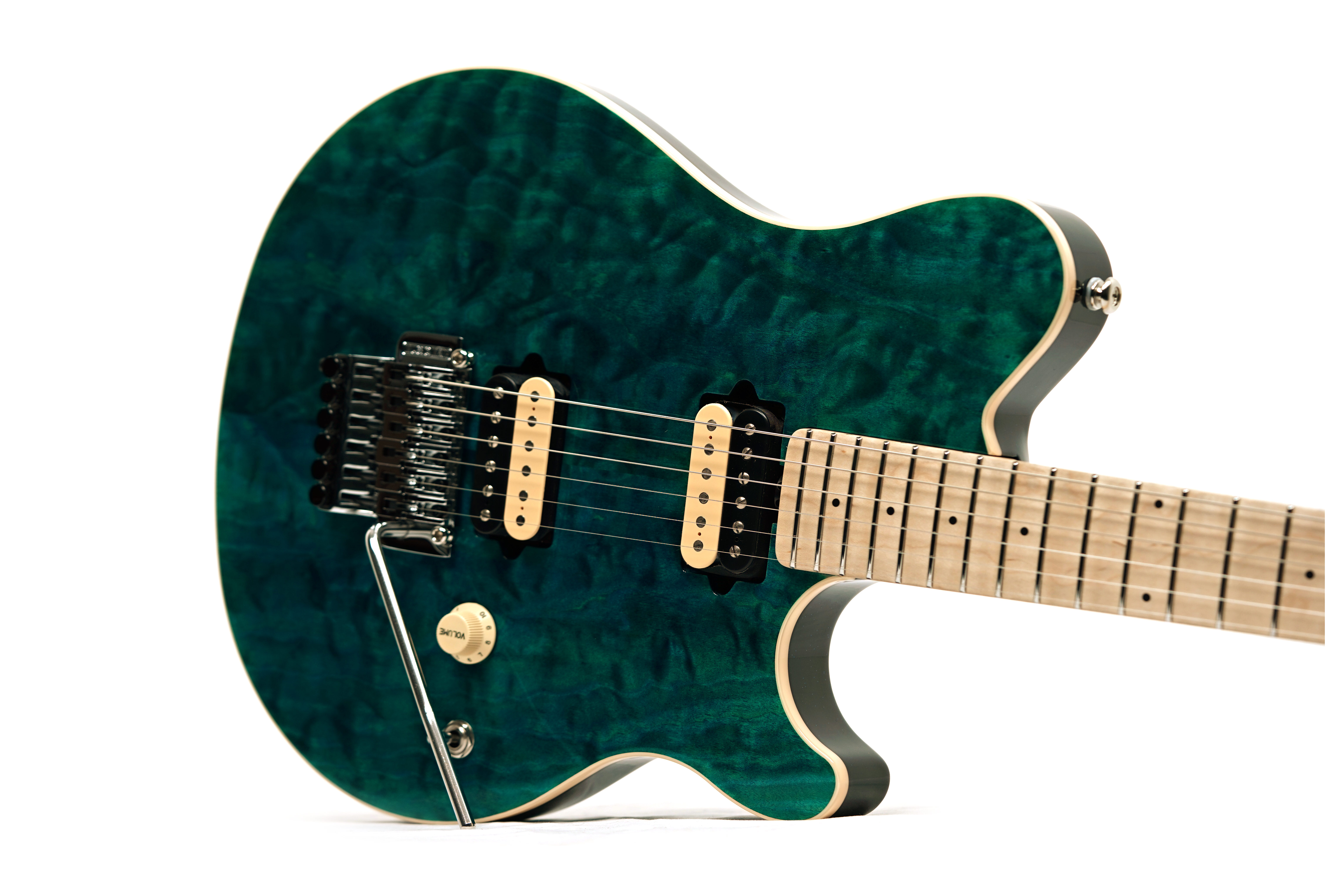 Music Man 30th Anniversary Axis Translucent Blue Quilt/Black Blue Sparkle Back #H10578