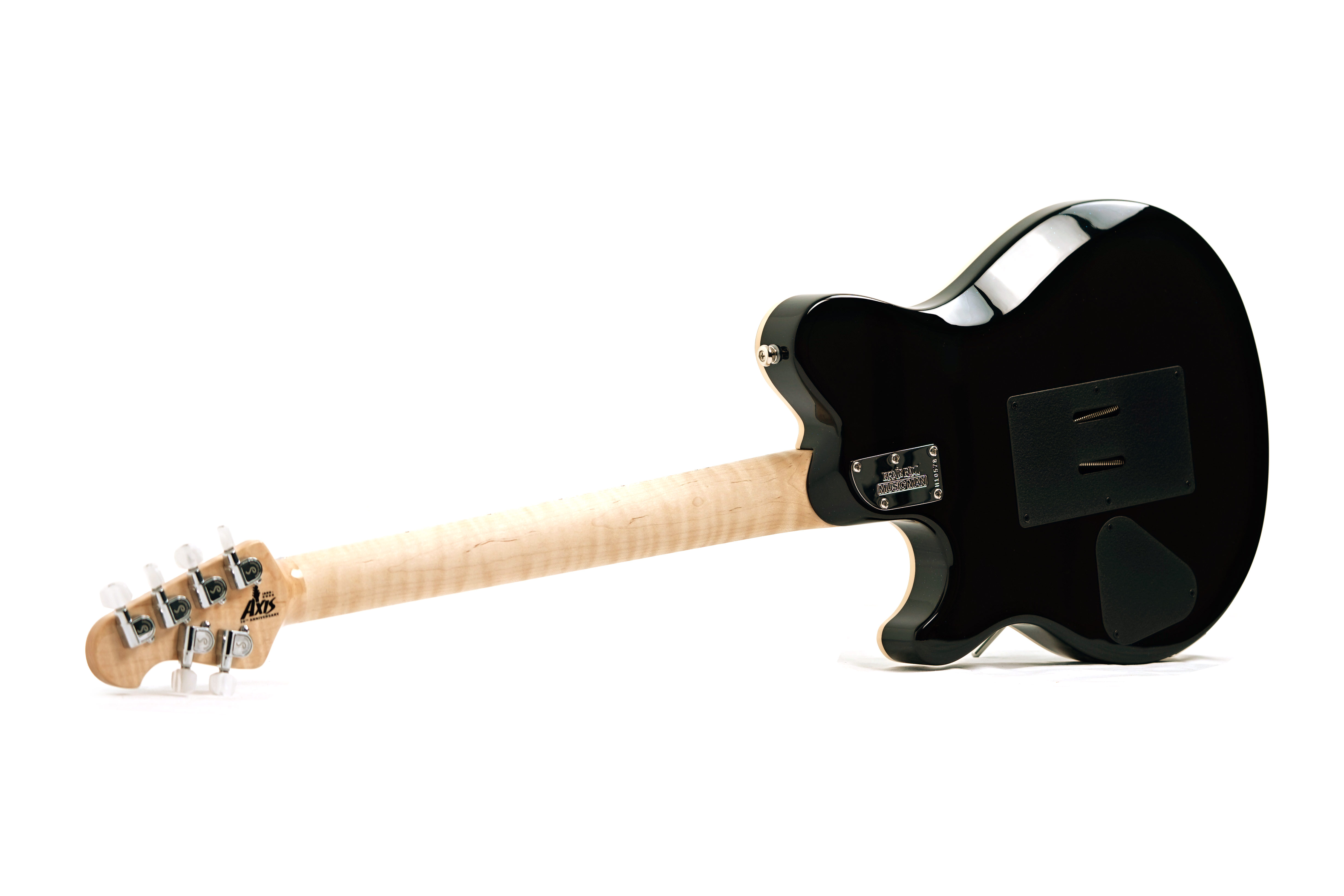 Music Man 30th Anniversary Axis Translucent Blue Quilt/Black Blue Sparkle Back #H10578